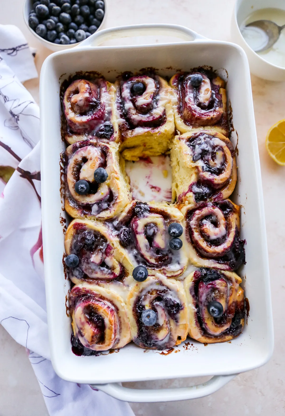 Blueberry Lemon Cinnamon Rolls