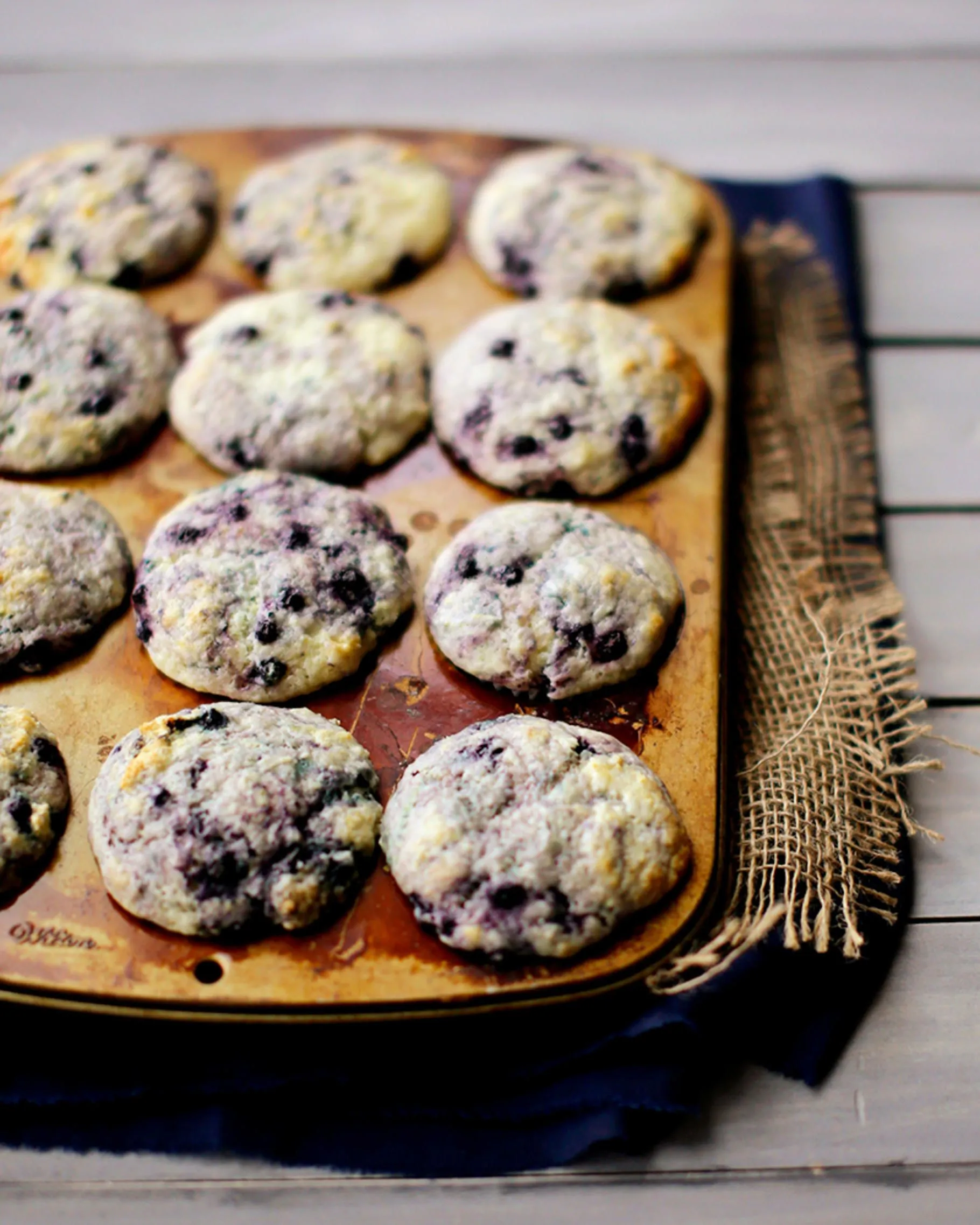 Blueberry Lemon Muffins with Sour Cream
