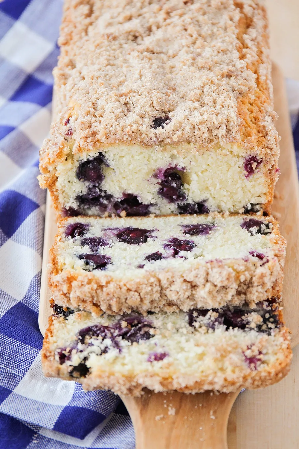 Blueberry Muffin Bread with Streusel Topping