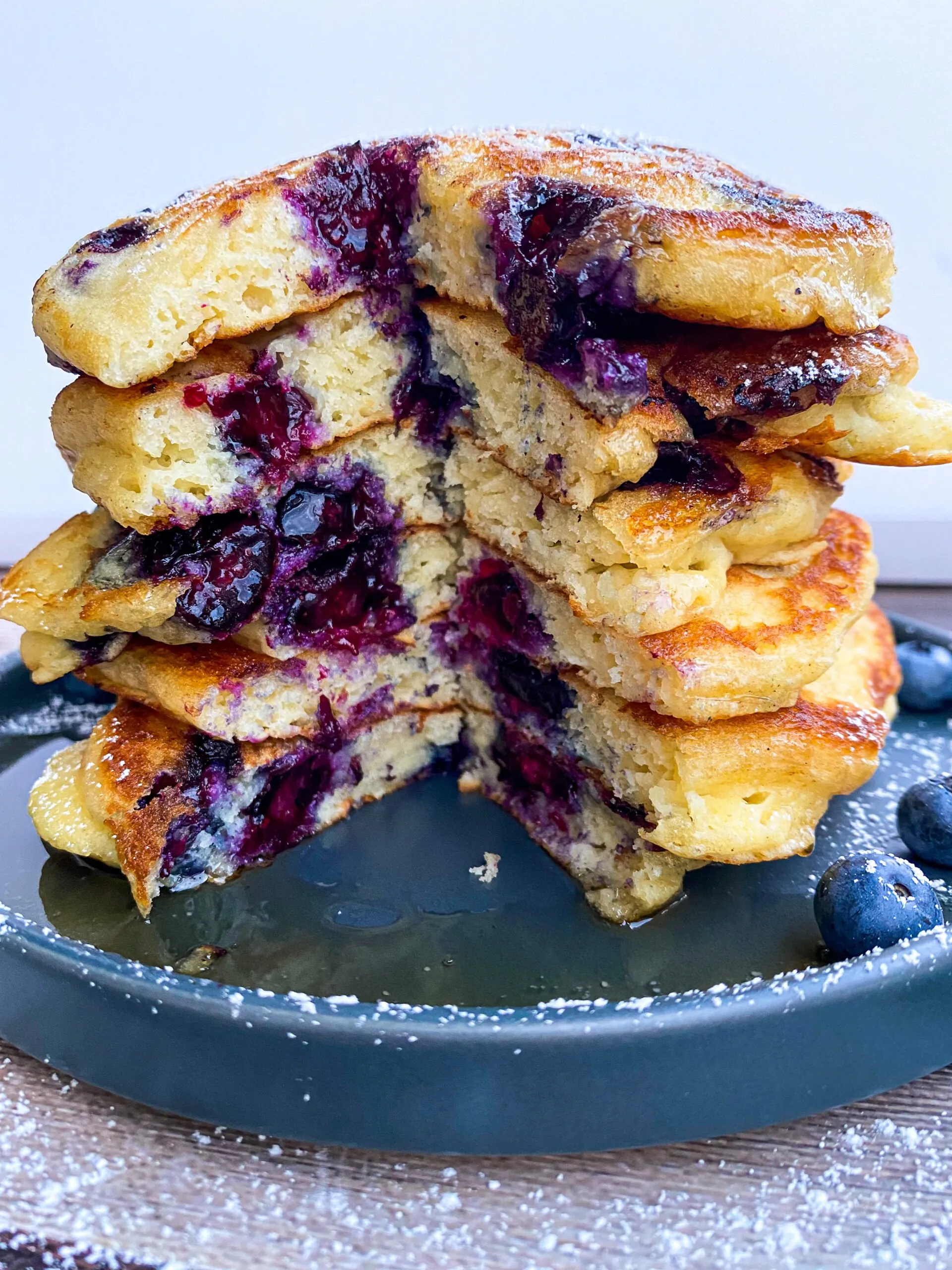 Blueberry Pancake with Maple Frosting