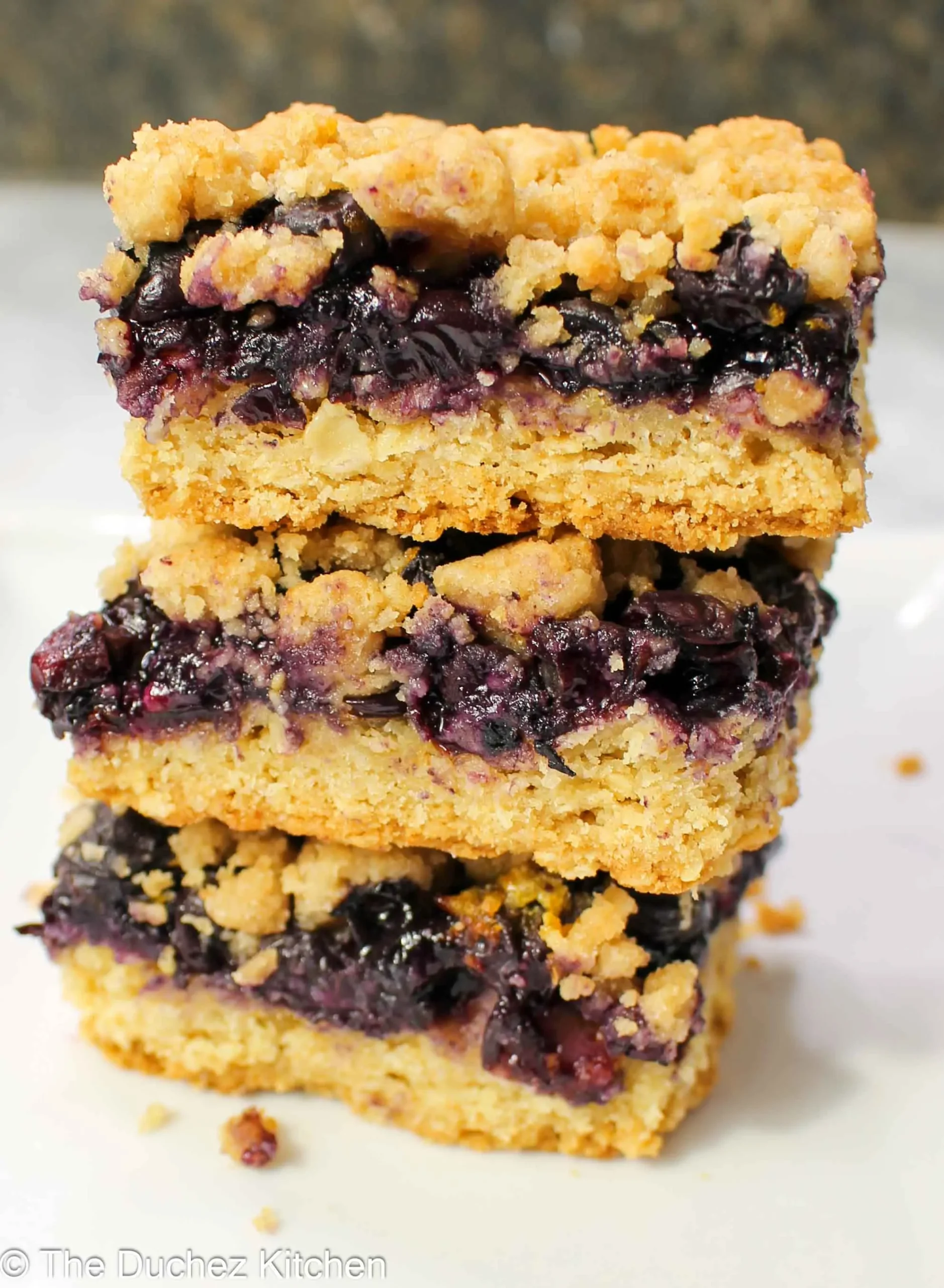 Blueberry Pie Oatmeal Crumble Bars