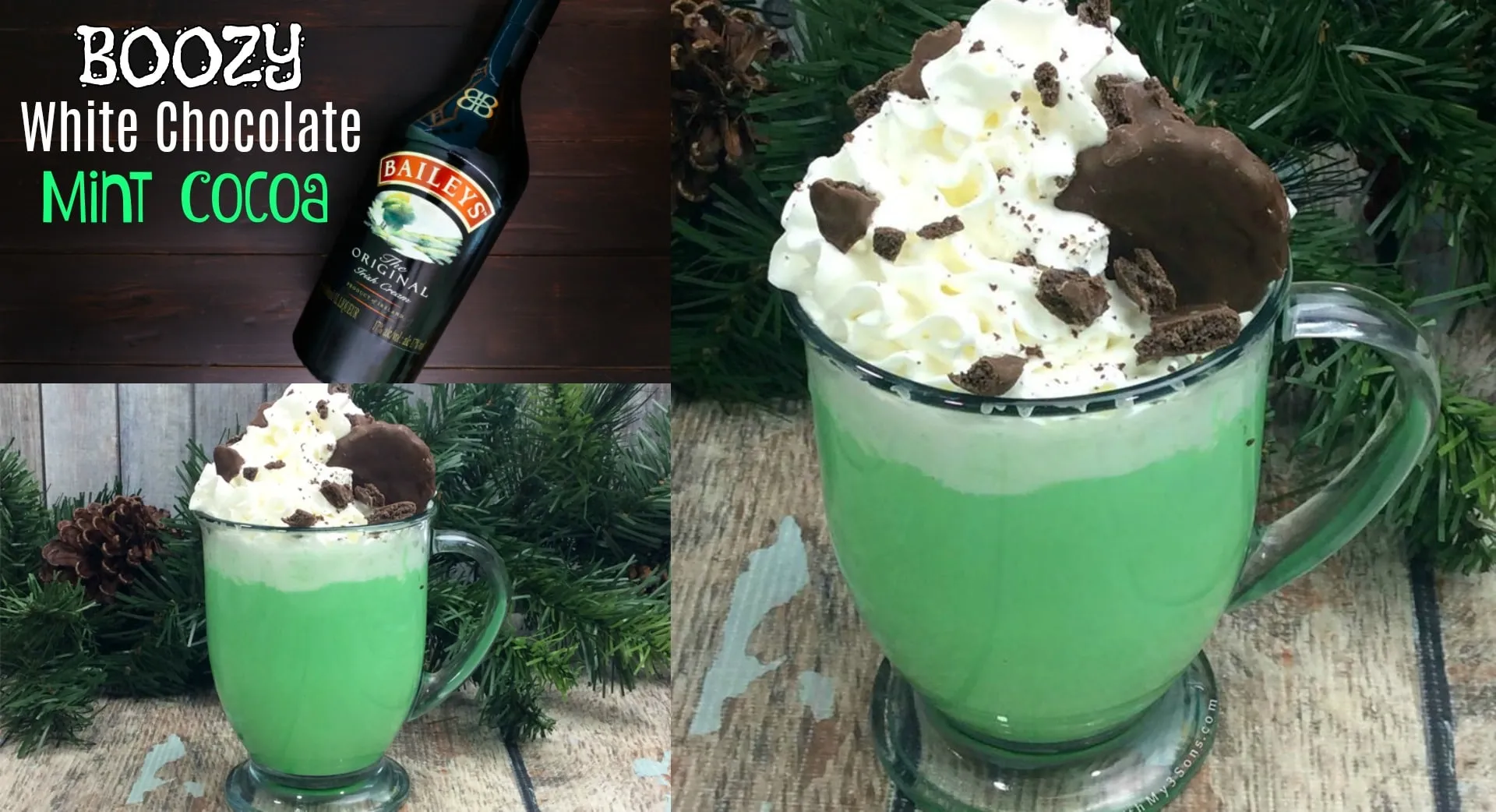 Boozy White Chocolate Mint Cocoa