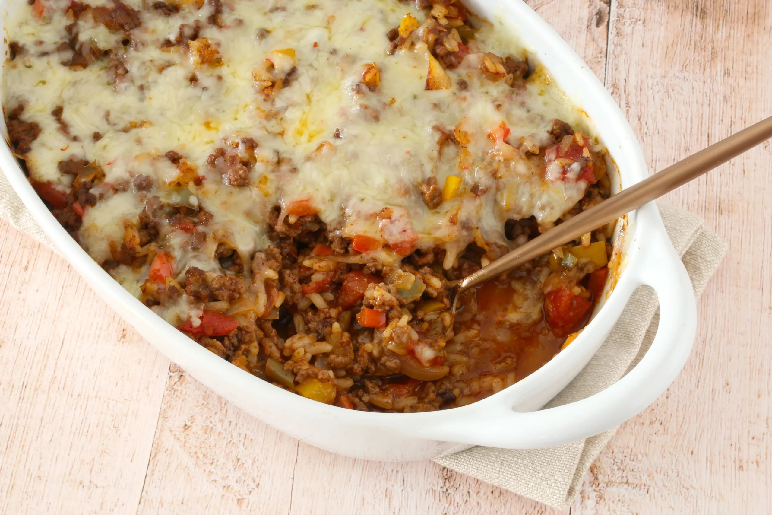 Bountiful Beef and Rice Bake