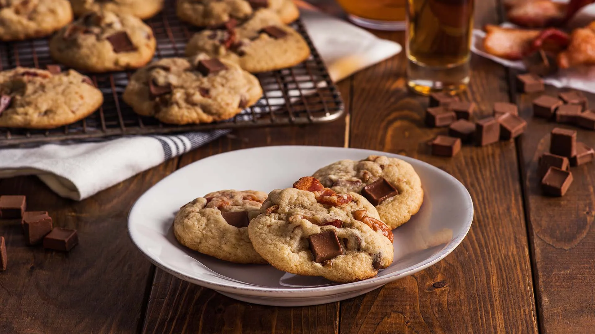 Bourbon Bacon Smores Cookies
