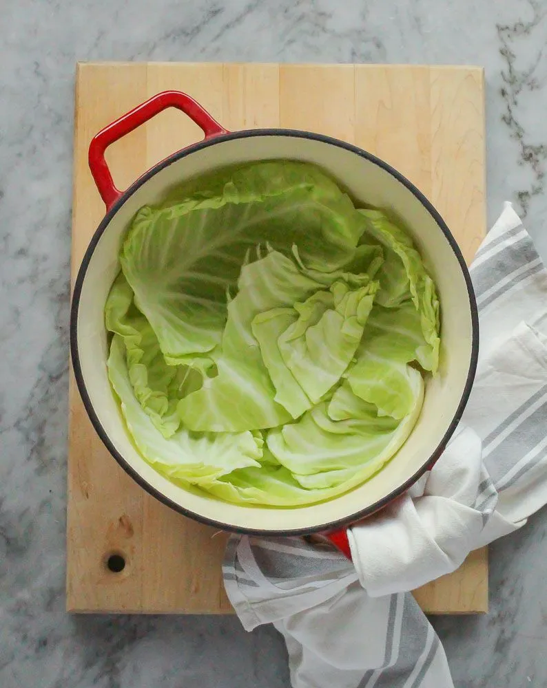 Braised Cabbage with Horseradish Cream