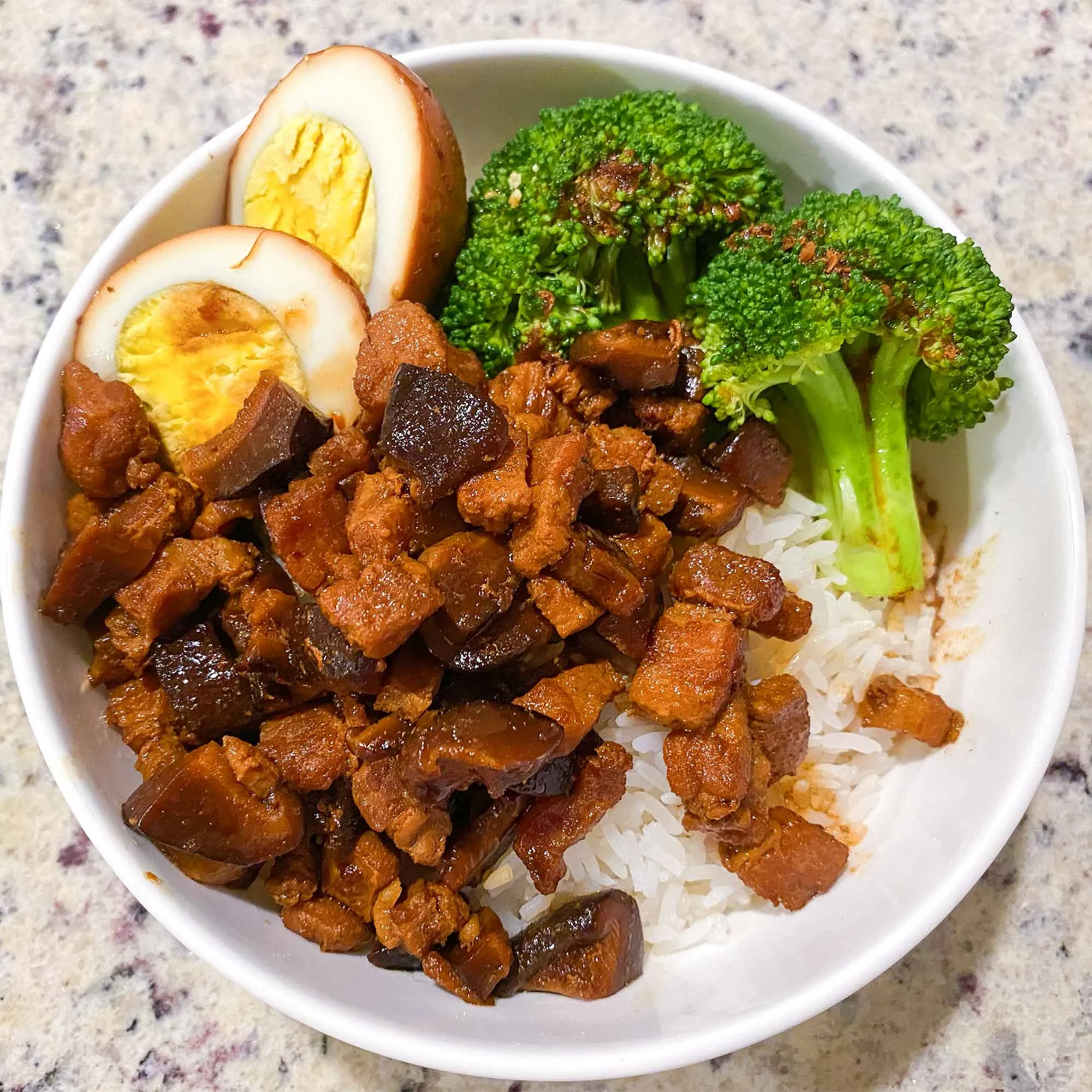 Braised Hand of Pork with Rice and Oriental Flavours