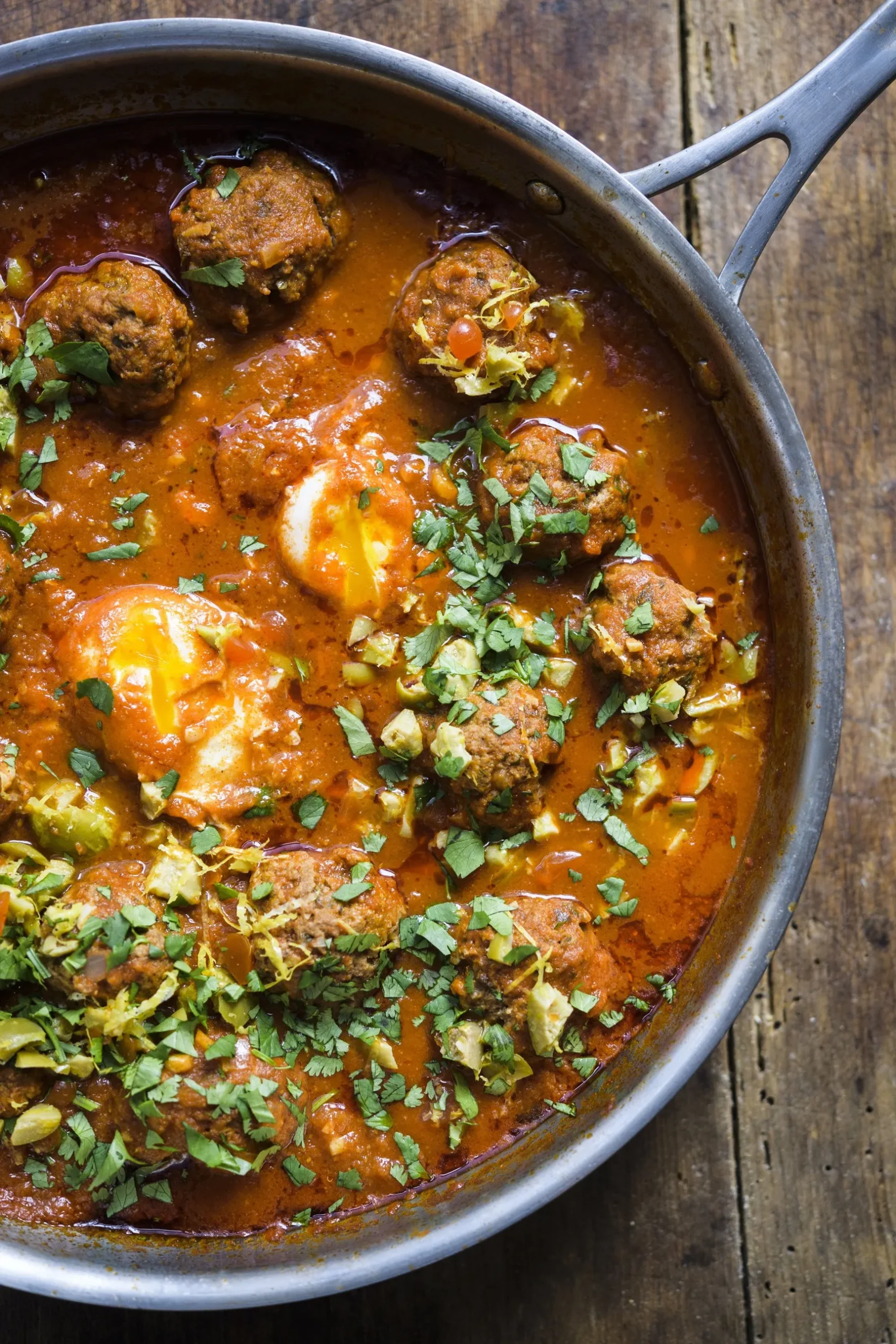 Braised Meatballs with Green Olives