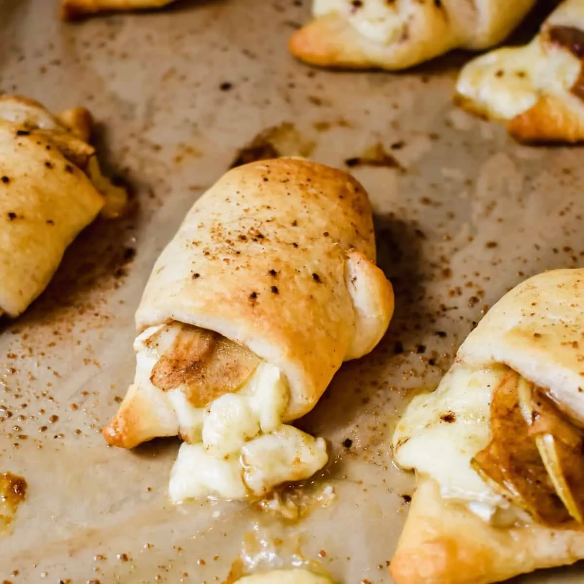 Brie Apple Crescent Roll Up