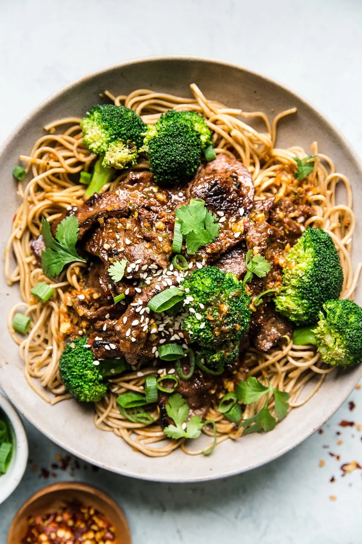 Broccoli Beef Soba Bowl
