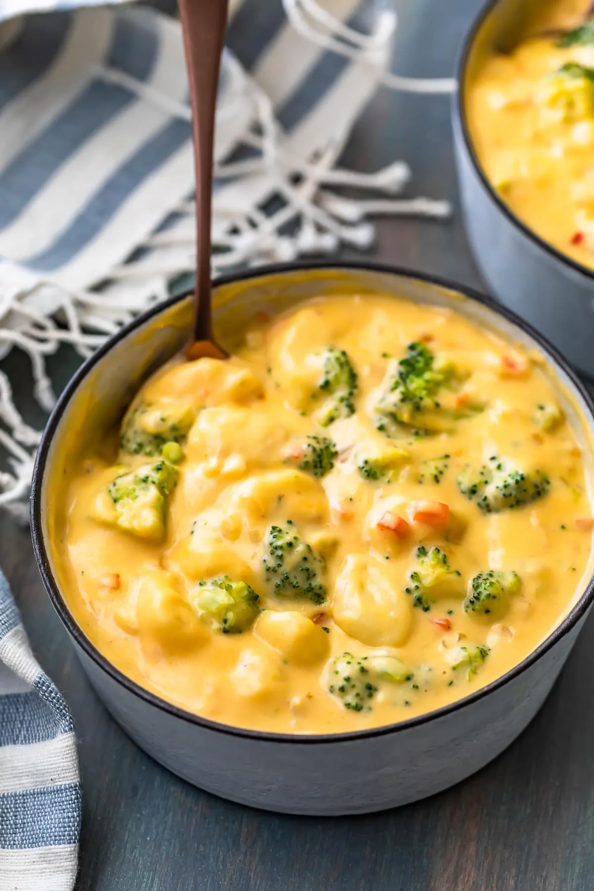Broccoli Cheese Gnocchi Soup