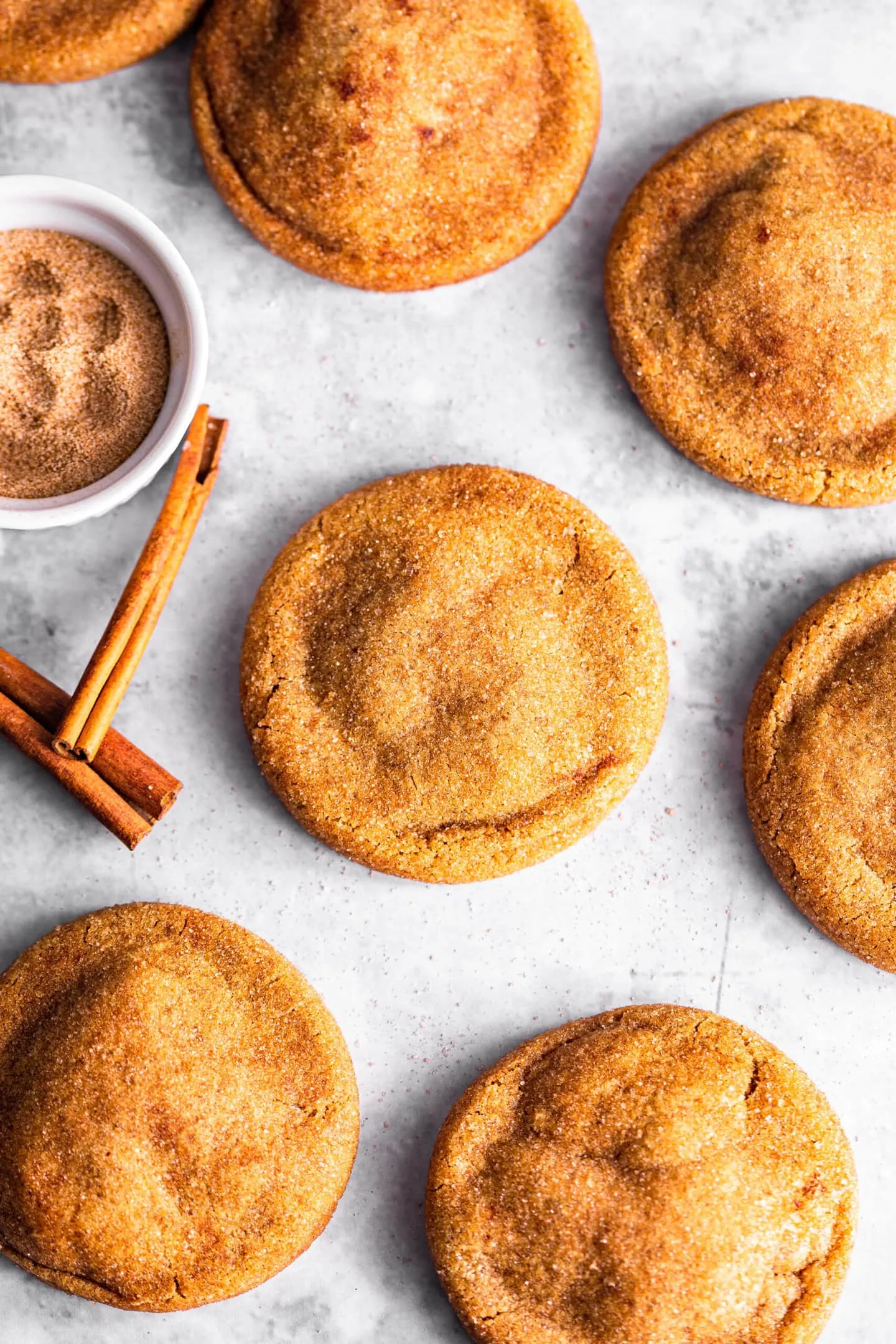 Brown Butter Bourbon Snickerdoodles