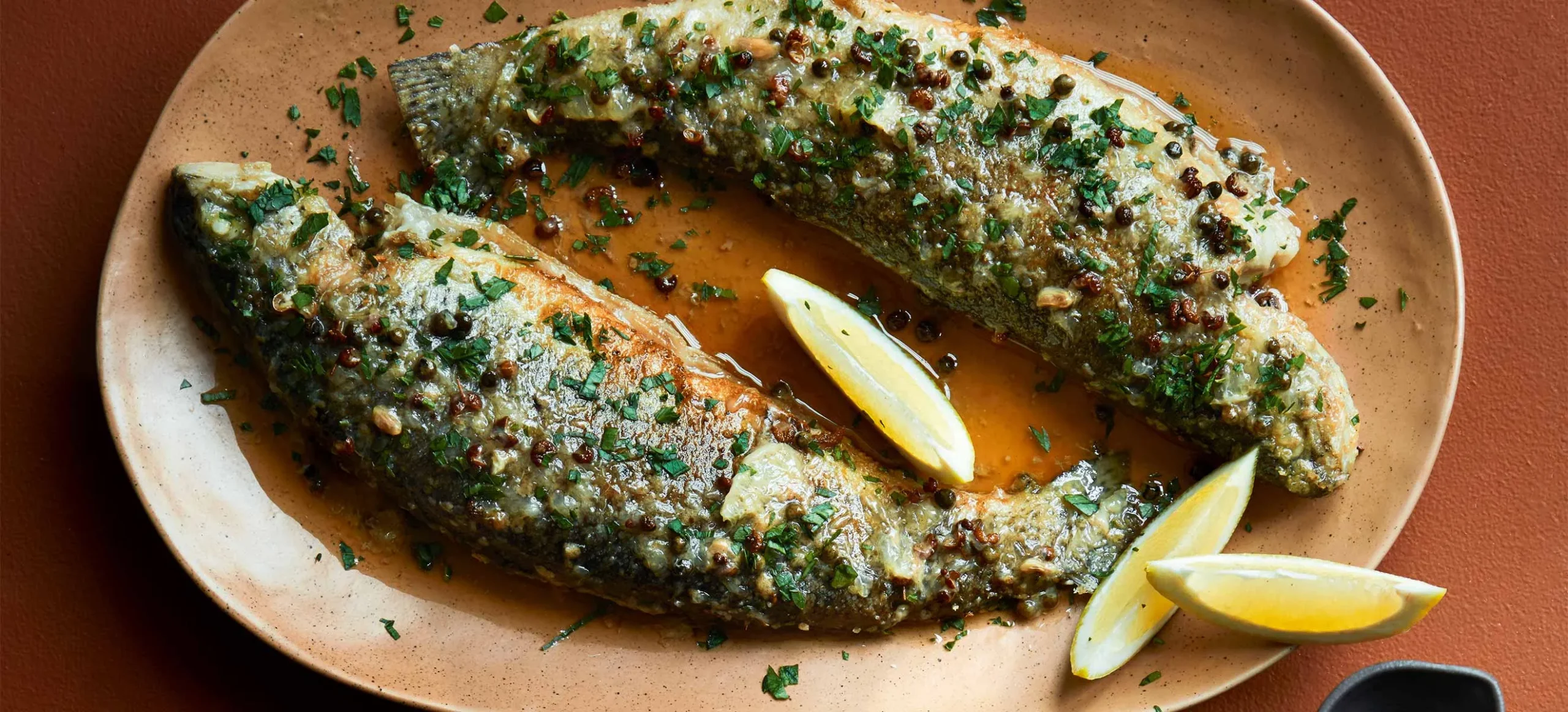 Brown Butter Trout and Broccoli en Papillote