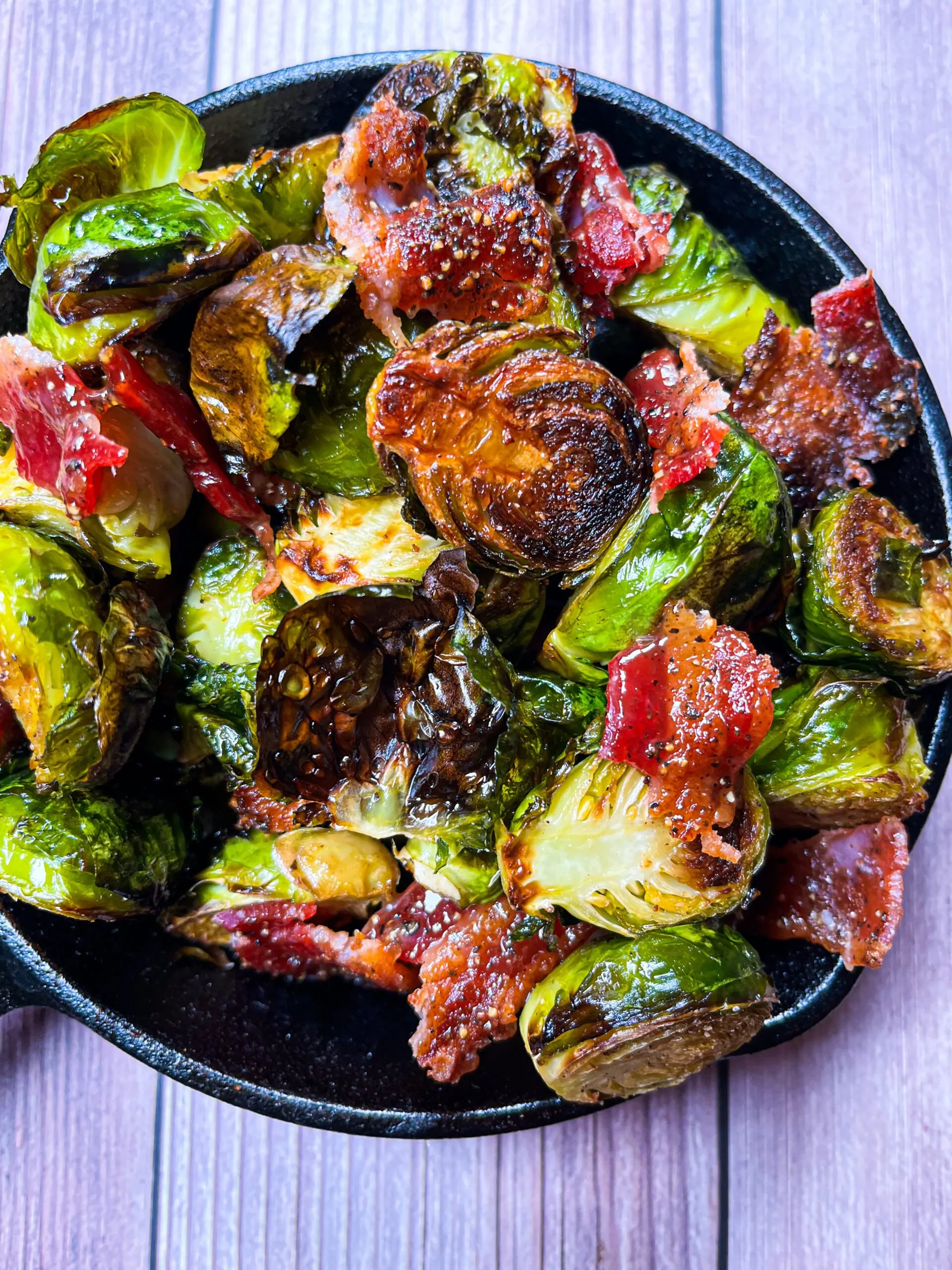 Brussels Sprouts with Candied Bacon
