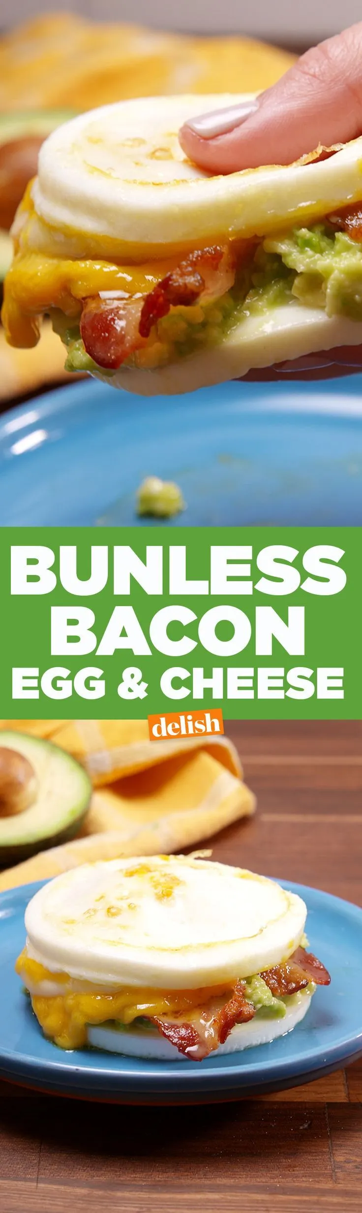 Bunless Bacon Egg and Cheese