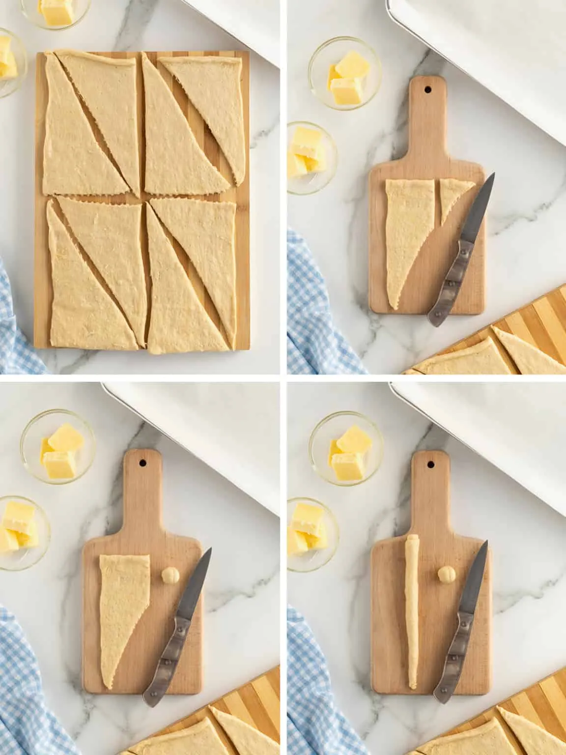 Bunny Shaped Crescent Dinner Rolls