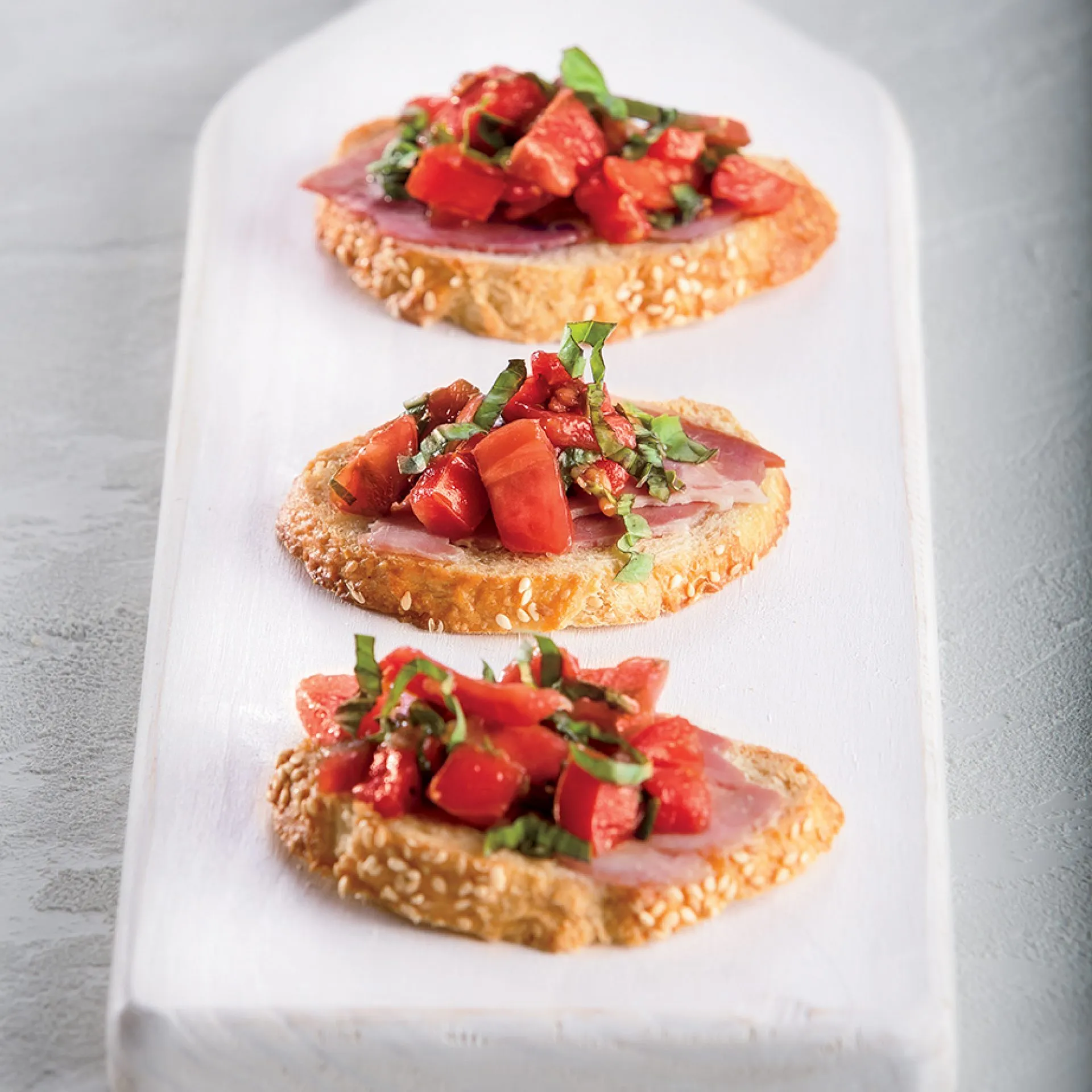 Butterbean Bruschetta with Country Ham