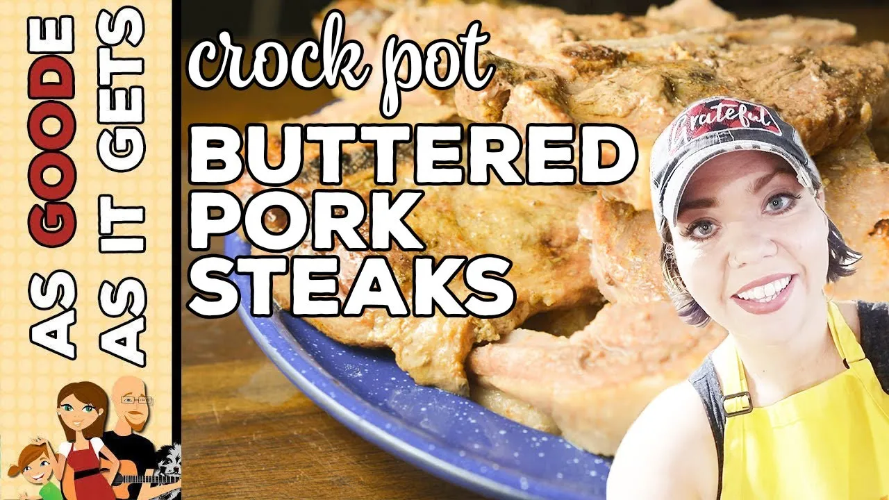 Buttered Crock Pot Pork Steaks