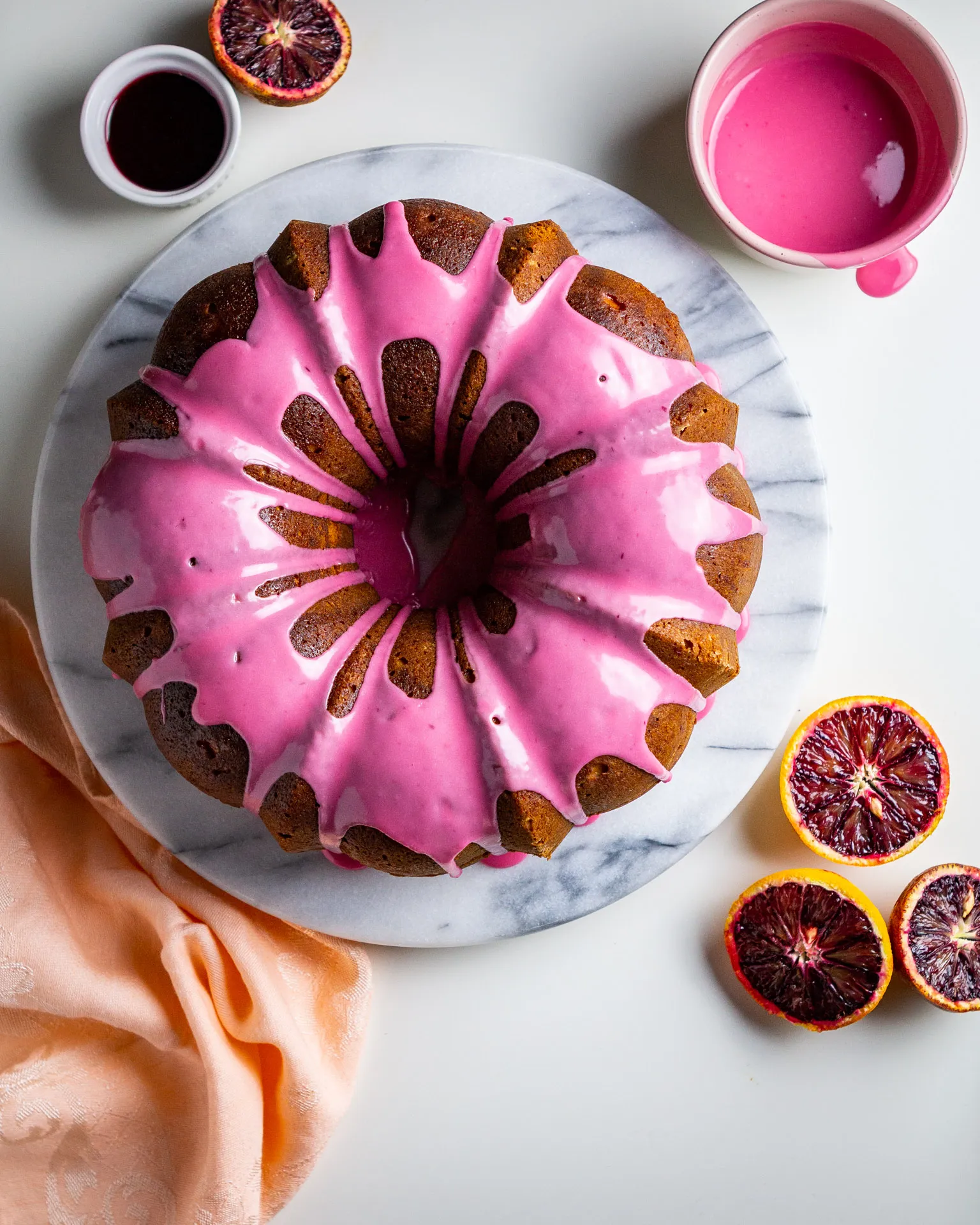 Buttermilk Cake with Blood Orange Frosting