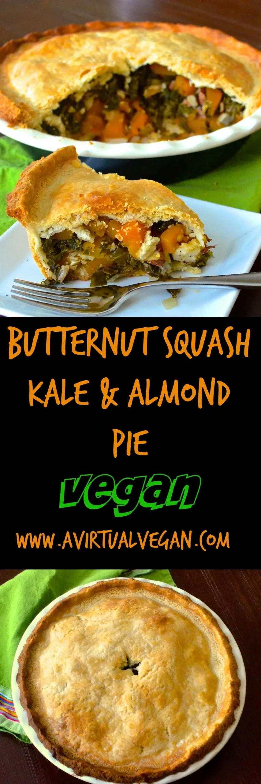 Butternut Squash Kale Pie
