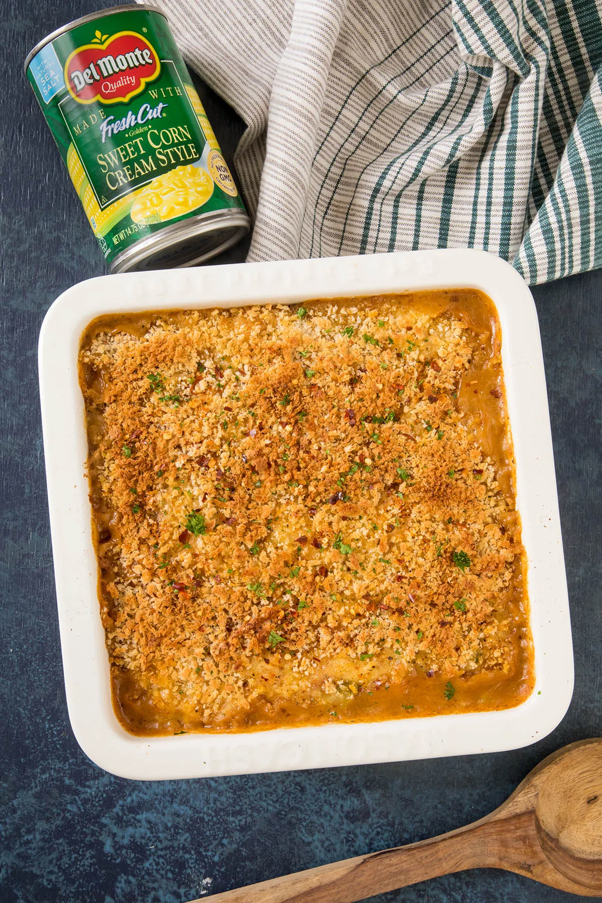 Cajun Chicken with Corn Bread Casserole