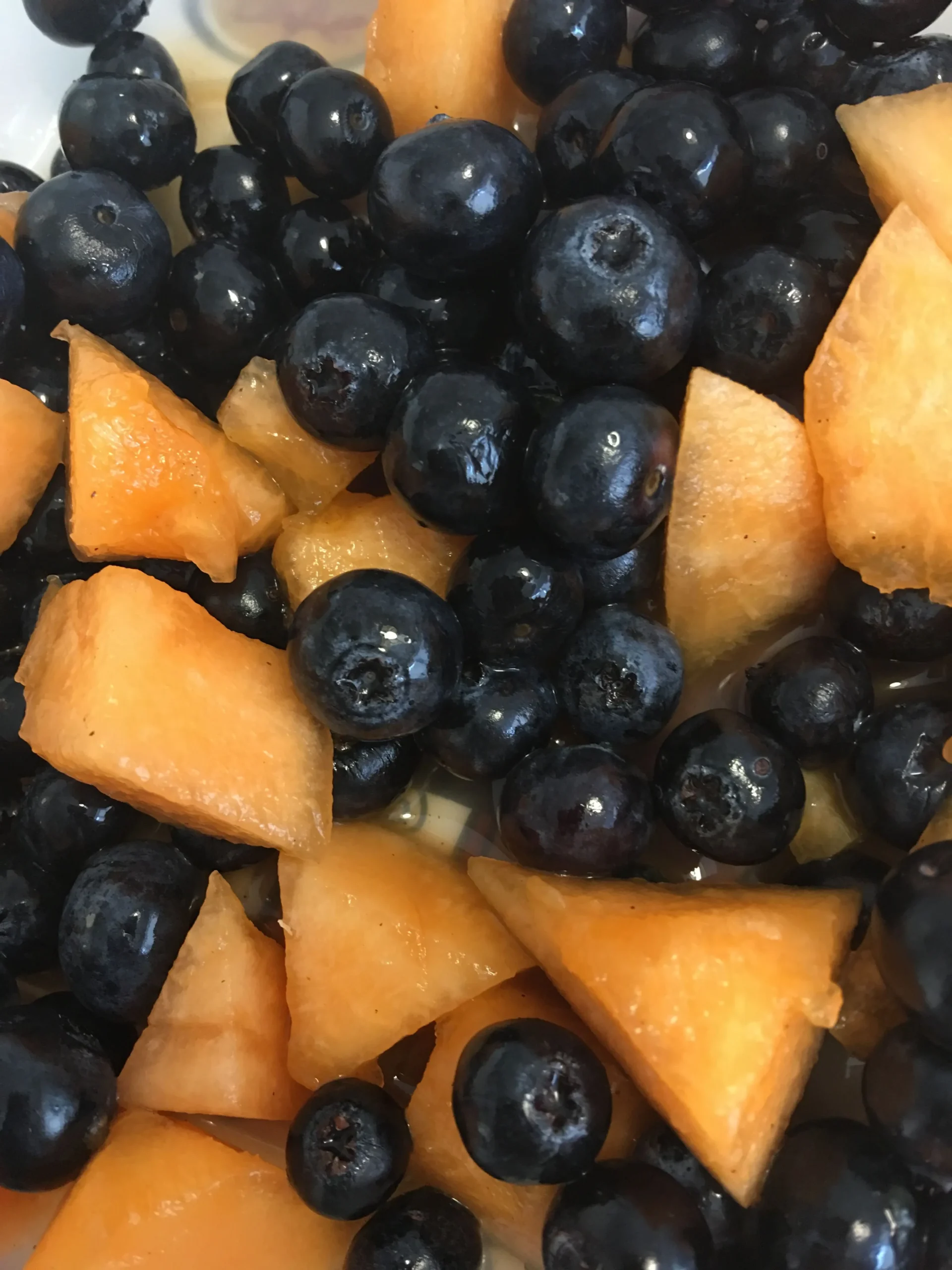 Cantaloupe and Blueberry Dessert