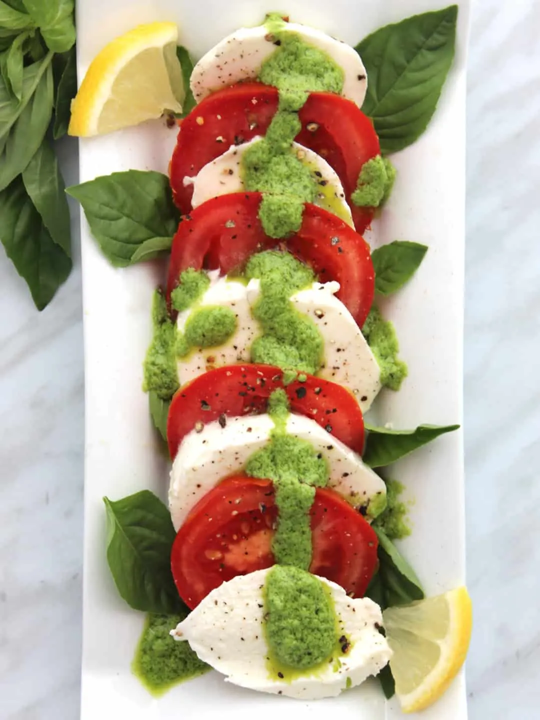 Caprese with Pesto Bites