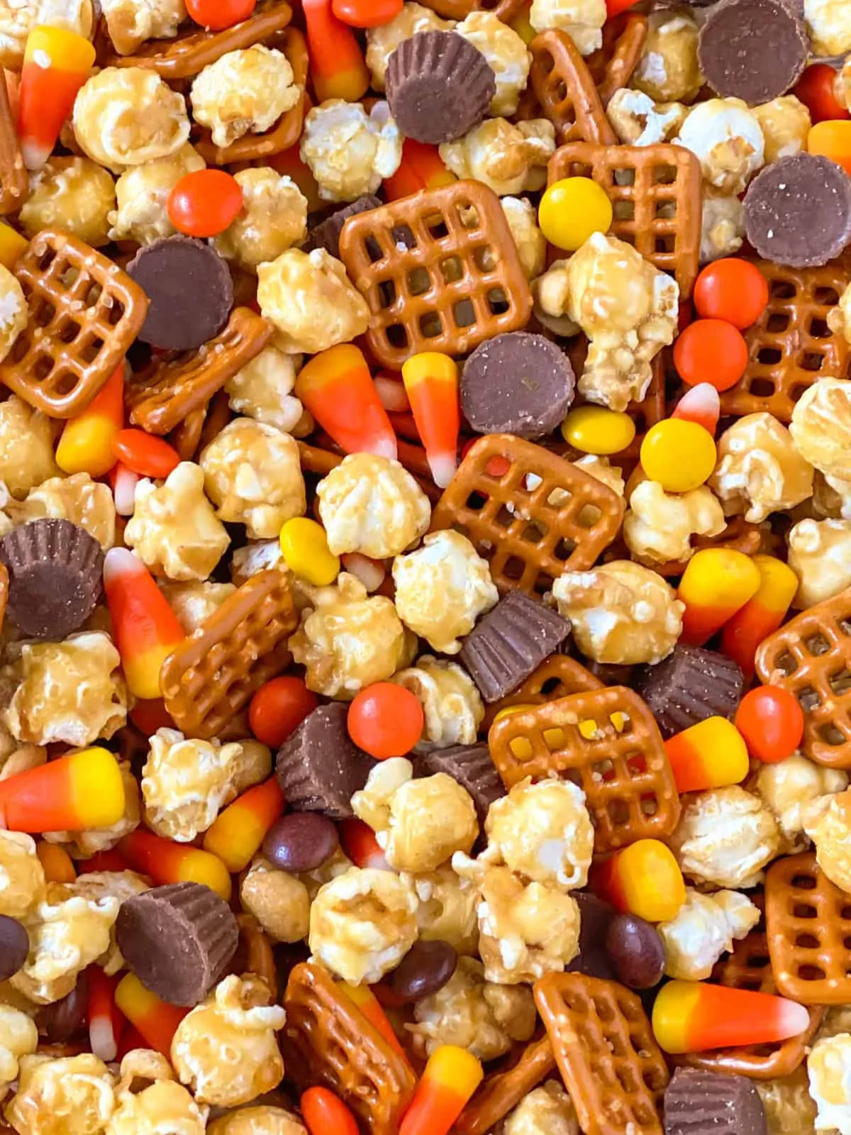 Caramel Corn Squares Snack Mix