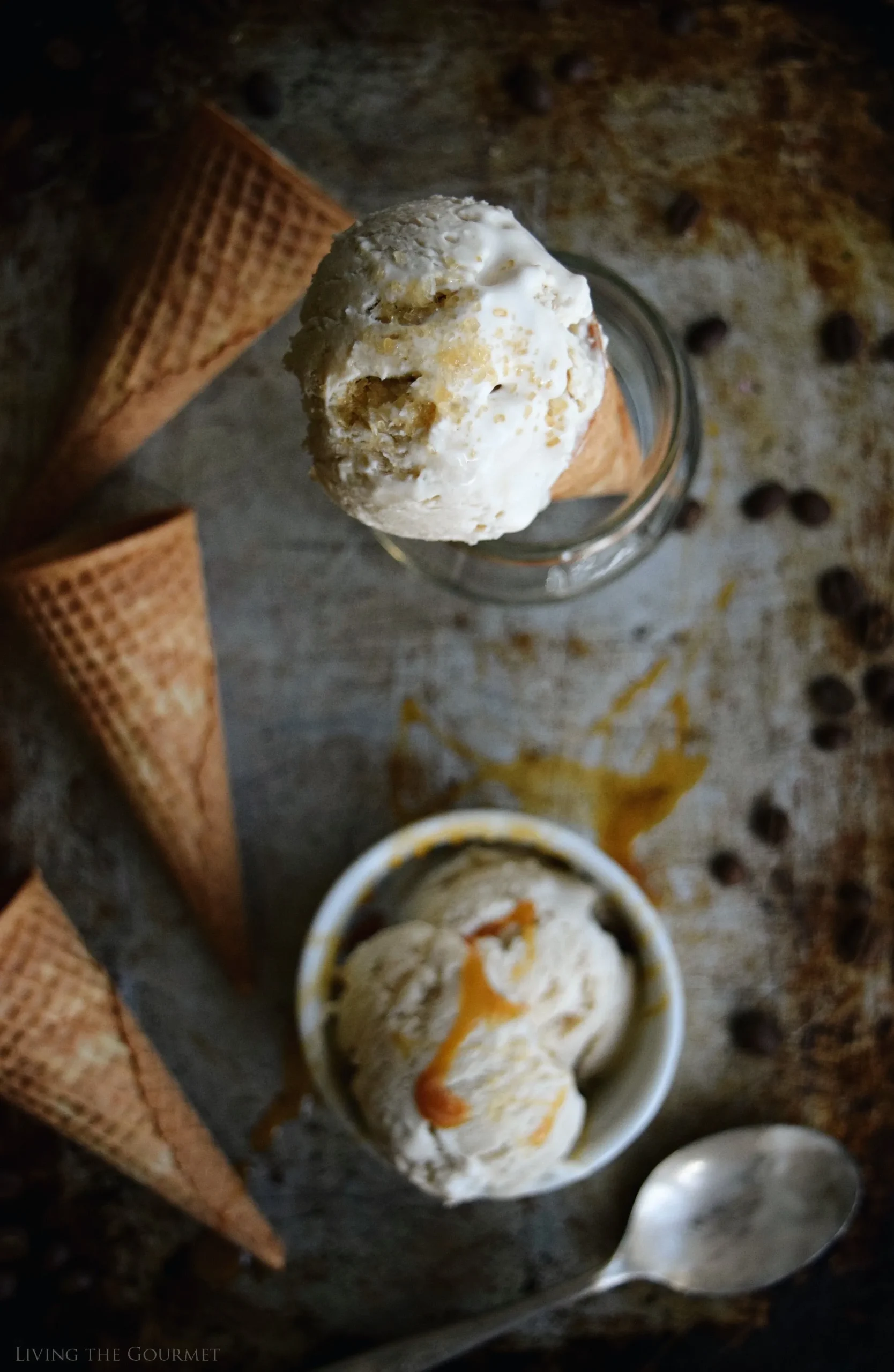 Caramel Macchiato No Churn Ice Cream
