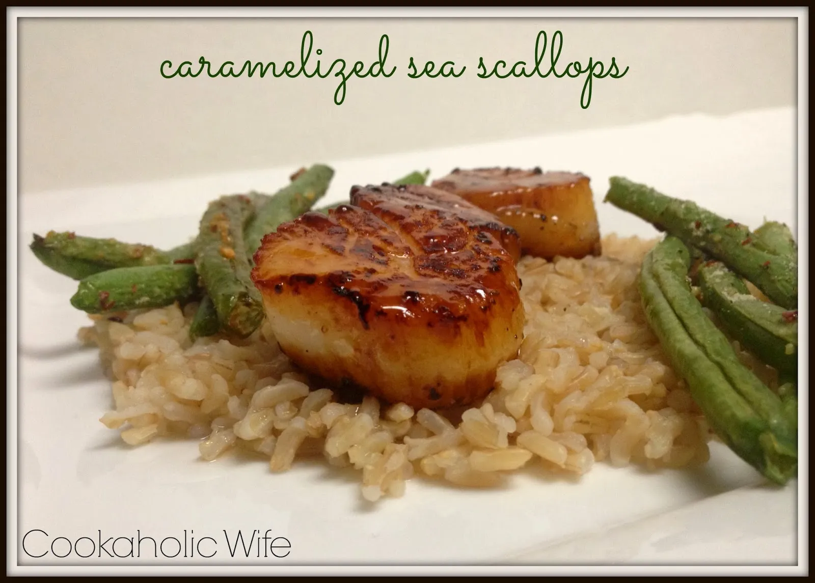 Carmelized Sea Scallops in Truffle Sauce