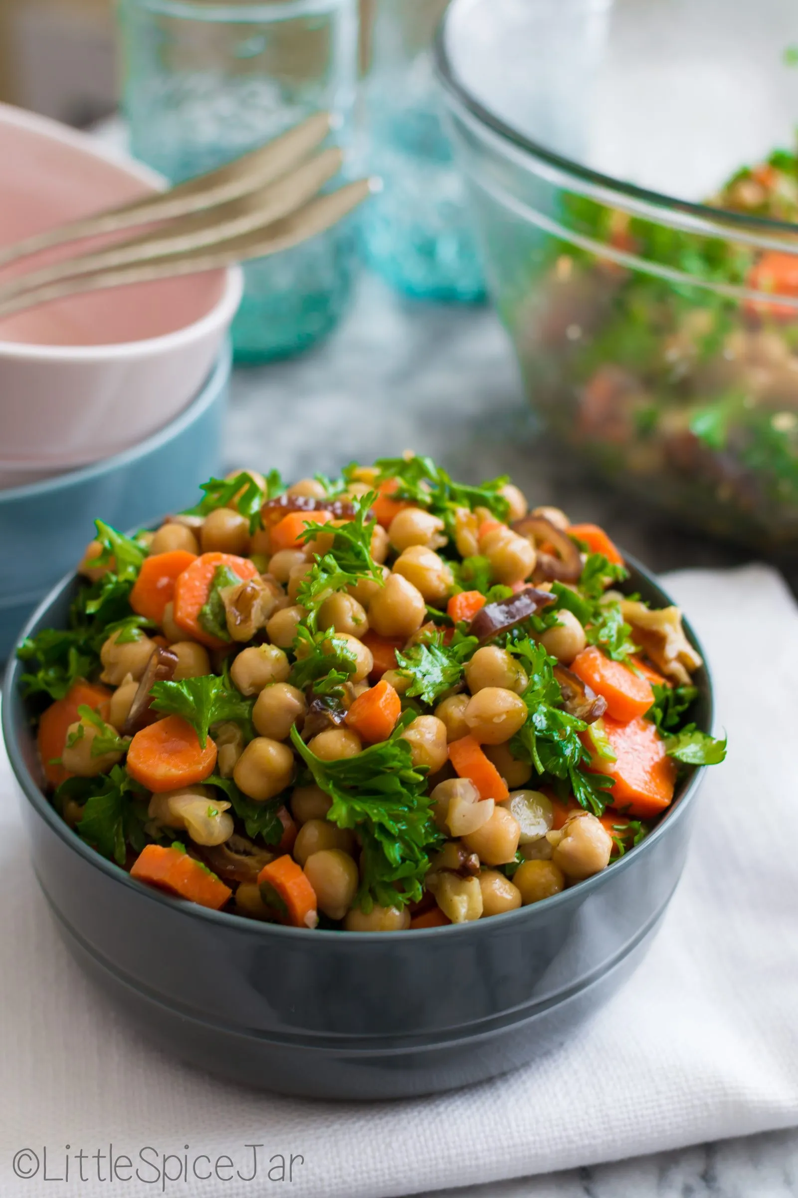 Carrot Date Chickpea Salad