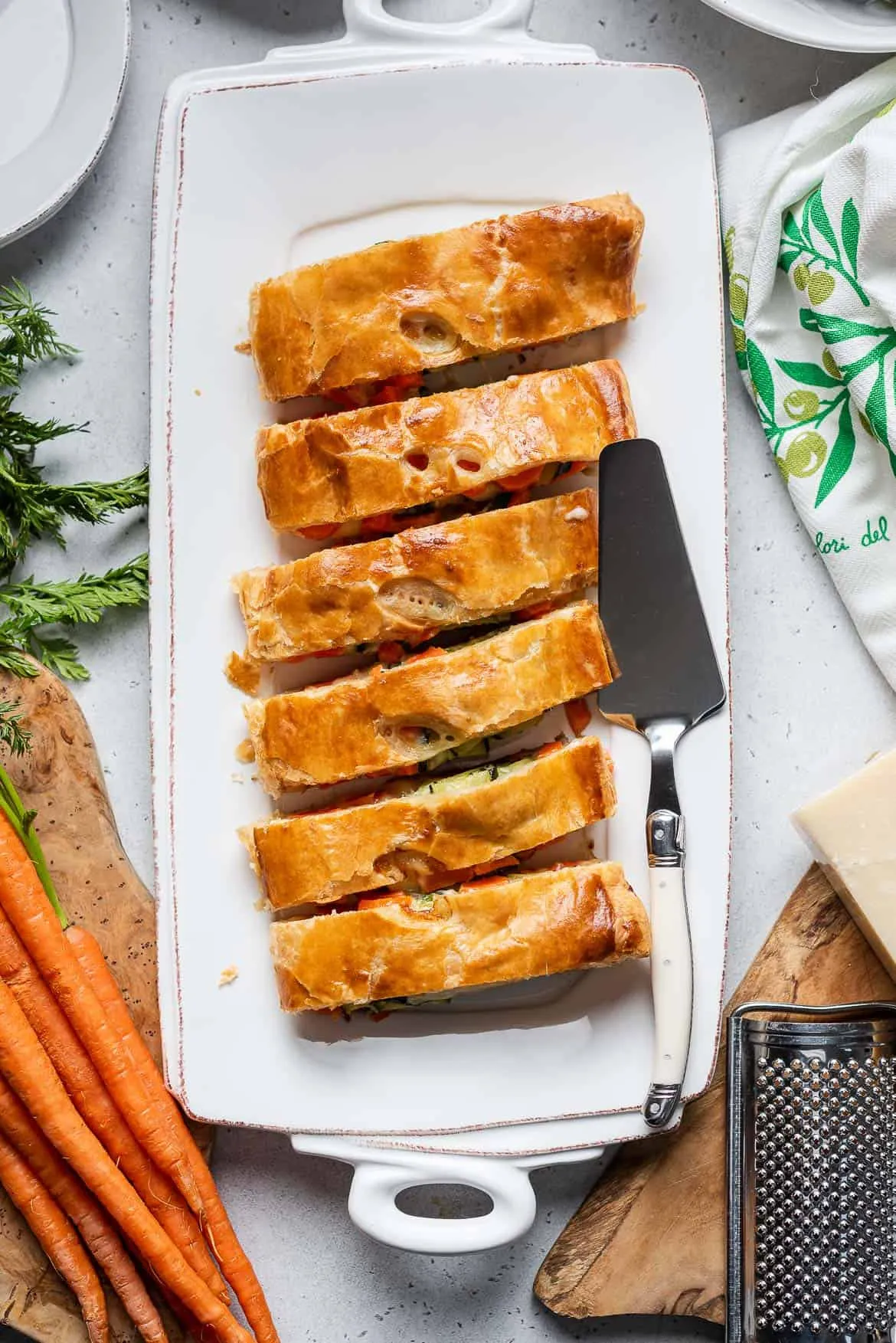 Carrot and Zucchini Strudel (Strudel di Carote e Zucchine)