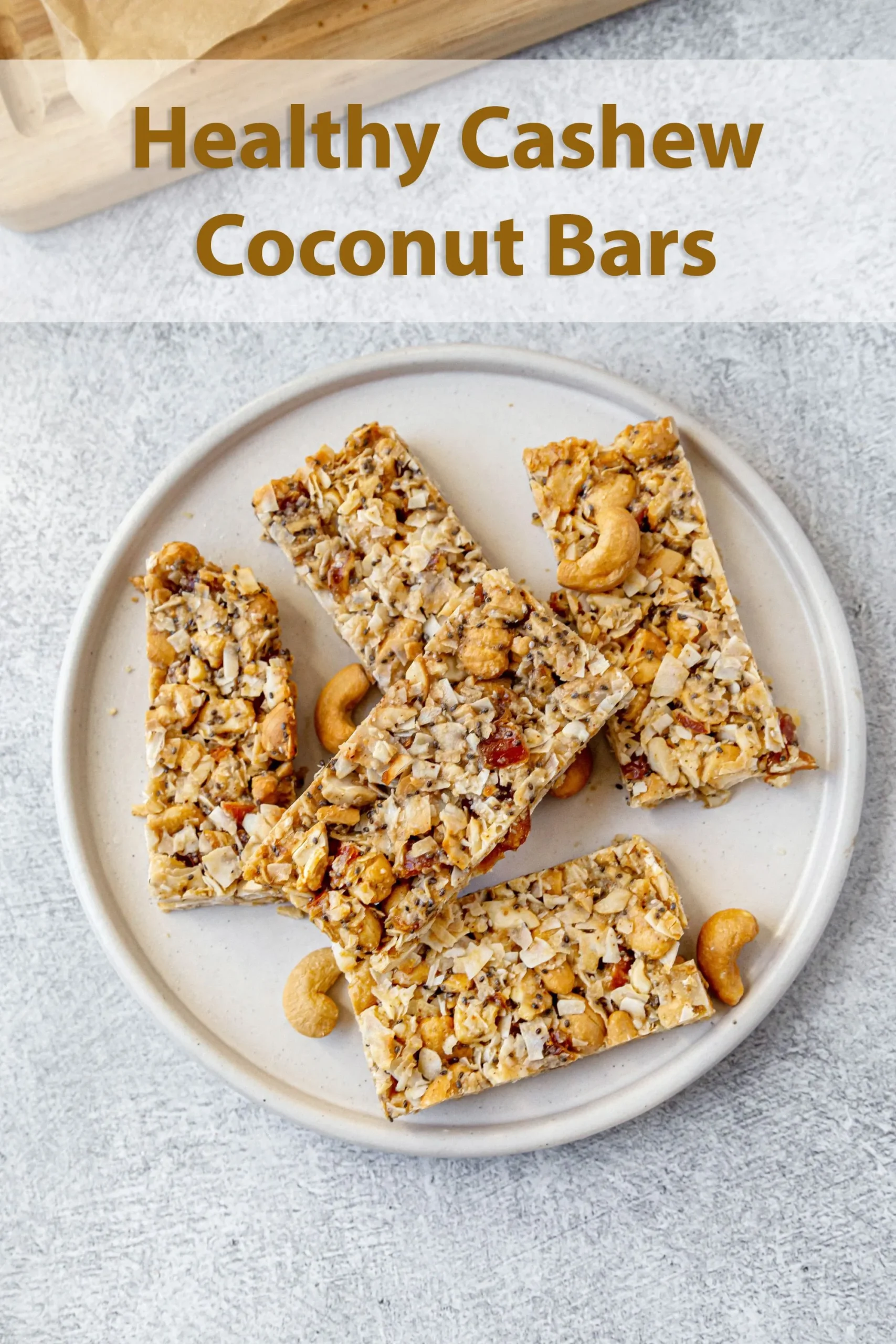 Cashew Coconut Trail Mix Bars
