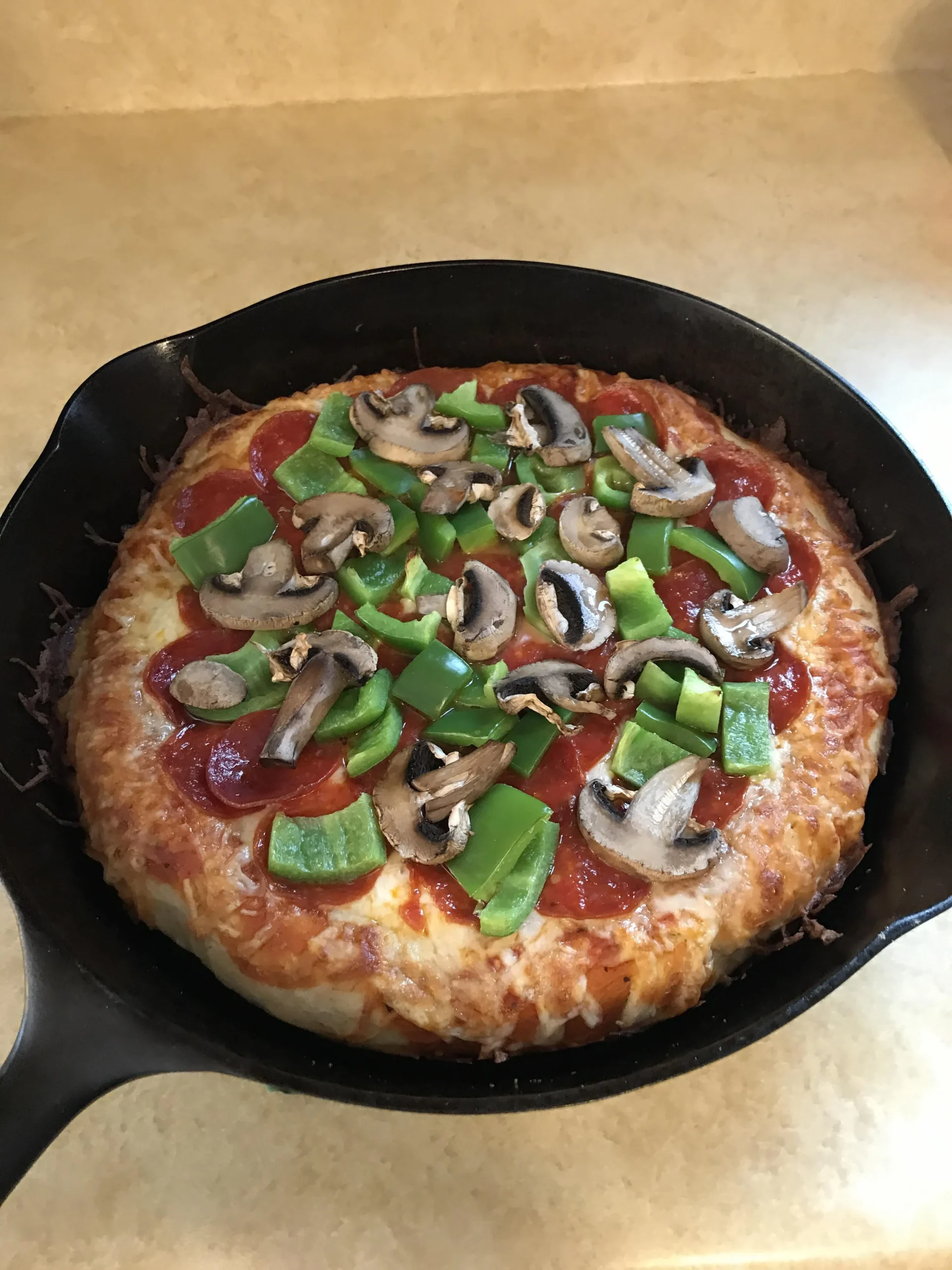 Cast Iron Deep Dish Pizza Crust