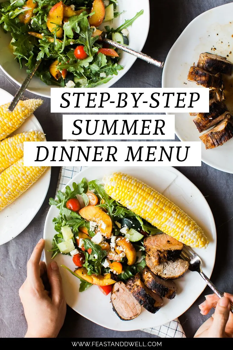 Casual Sunday an Easy Breezy Summer Menu
