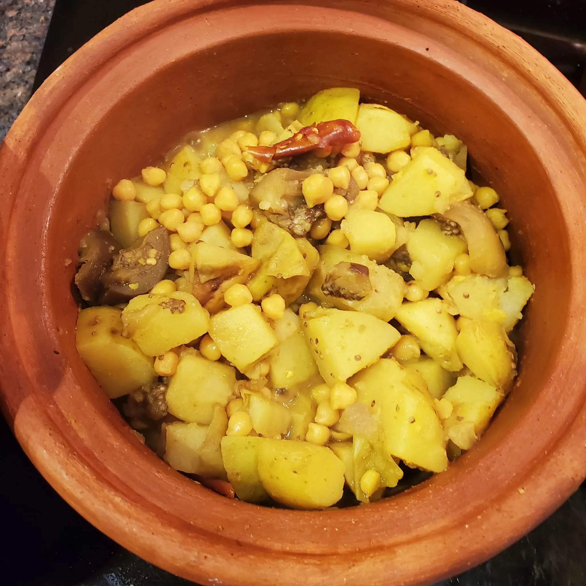 Catalan Style Onion Potato and Eggplant Stew