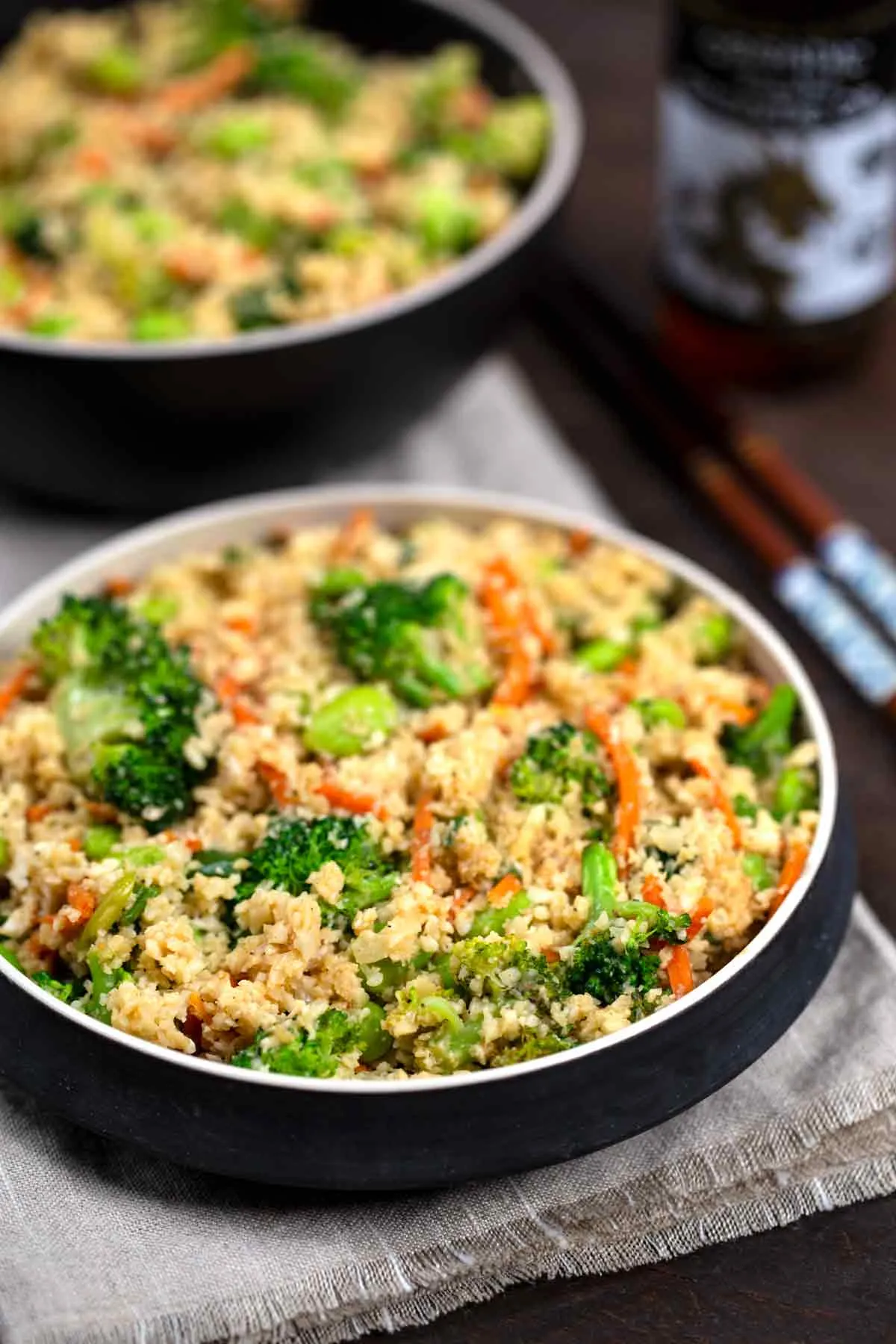 Cauliflower Fried Rice with Stir Fry Vegetables