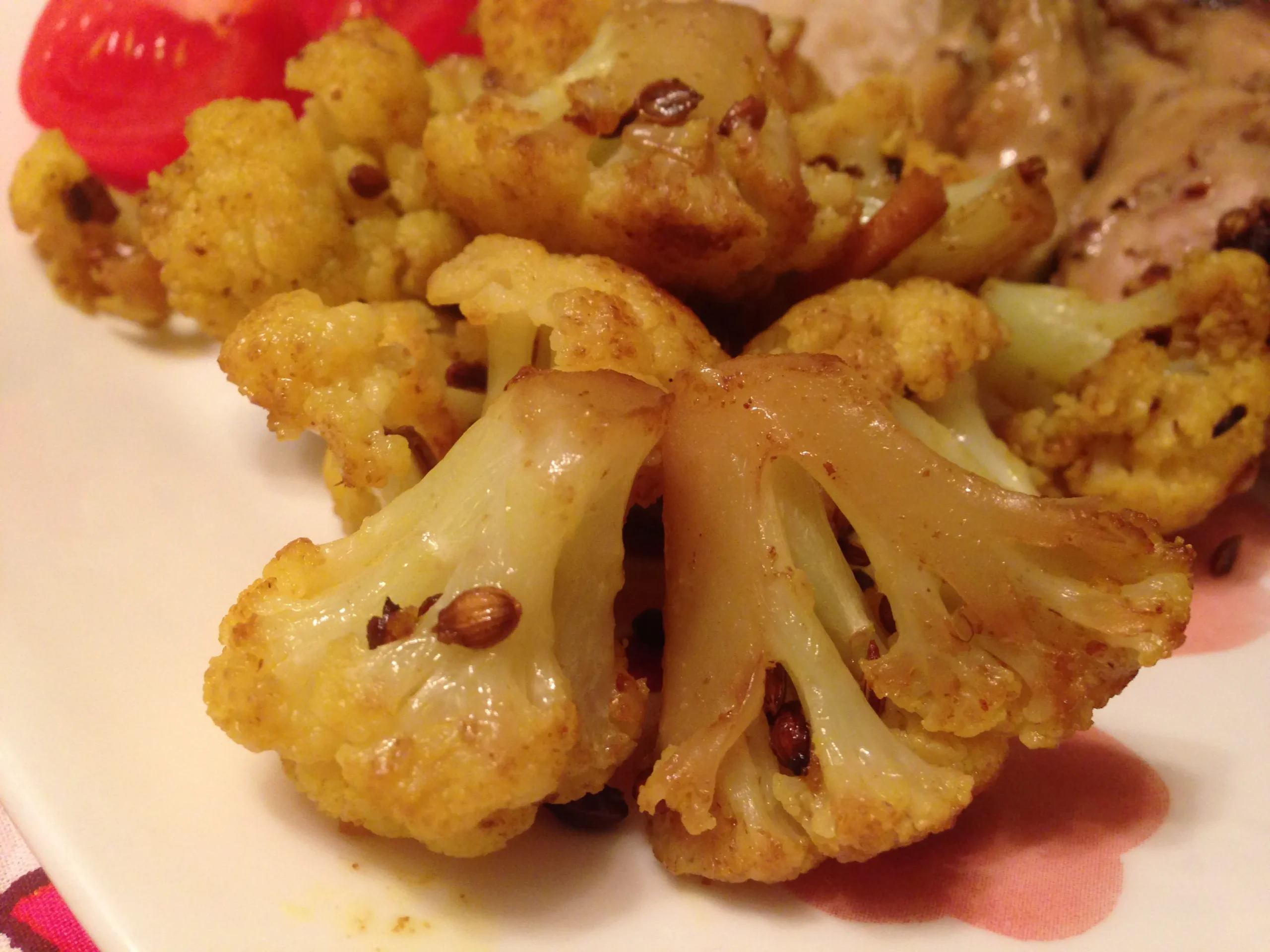 Cauliflower with Ginger and Mustard Seeds