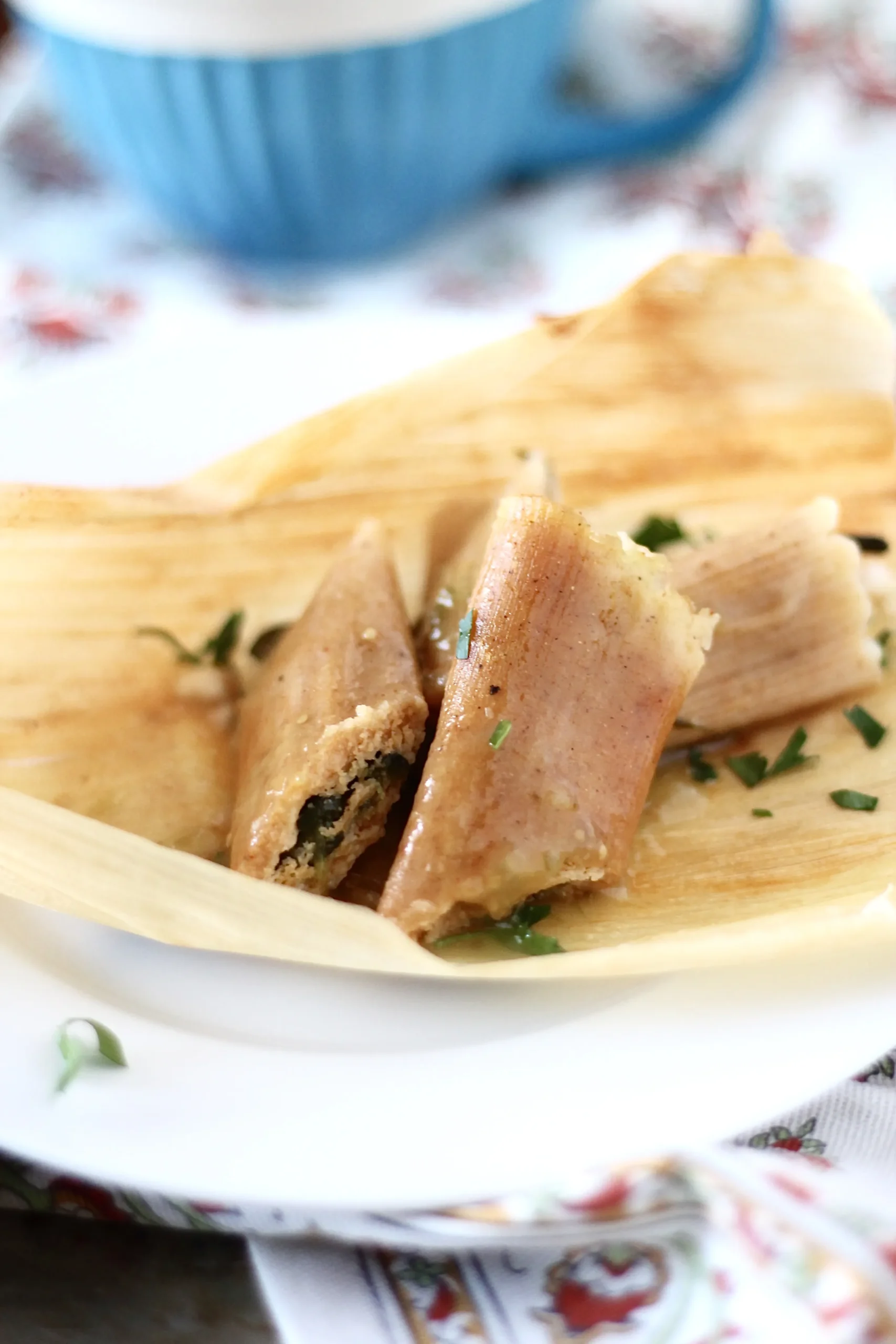Cheese Potato Poblano Tamales