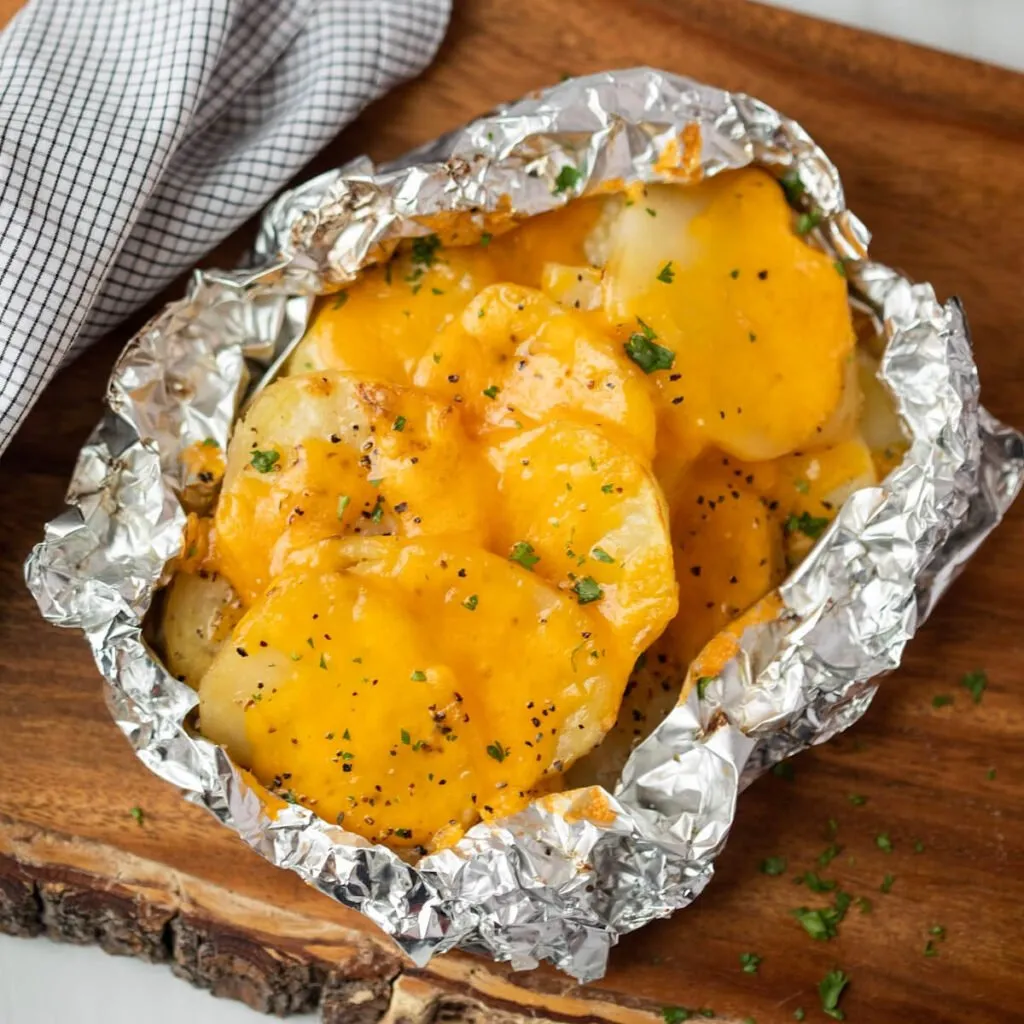 Cheese Potatoes in Foil