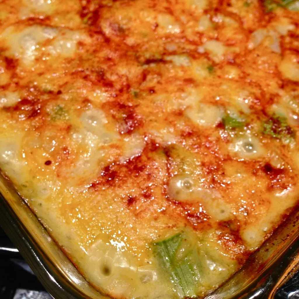 Cheesy Asparagus and Potato Bake
