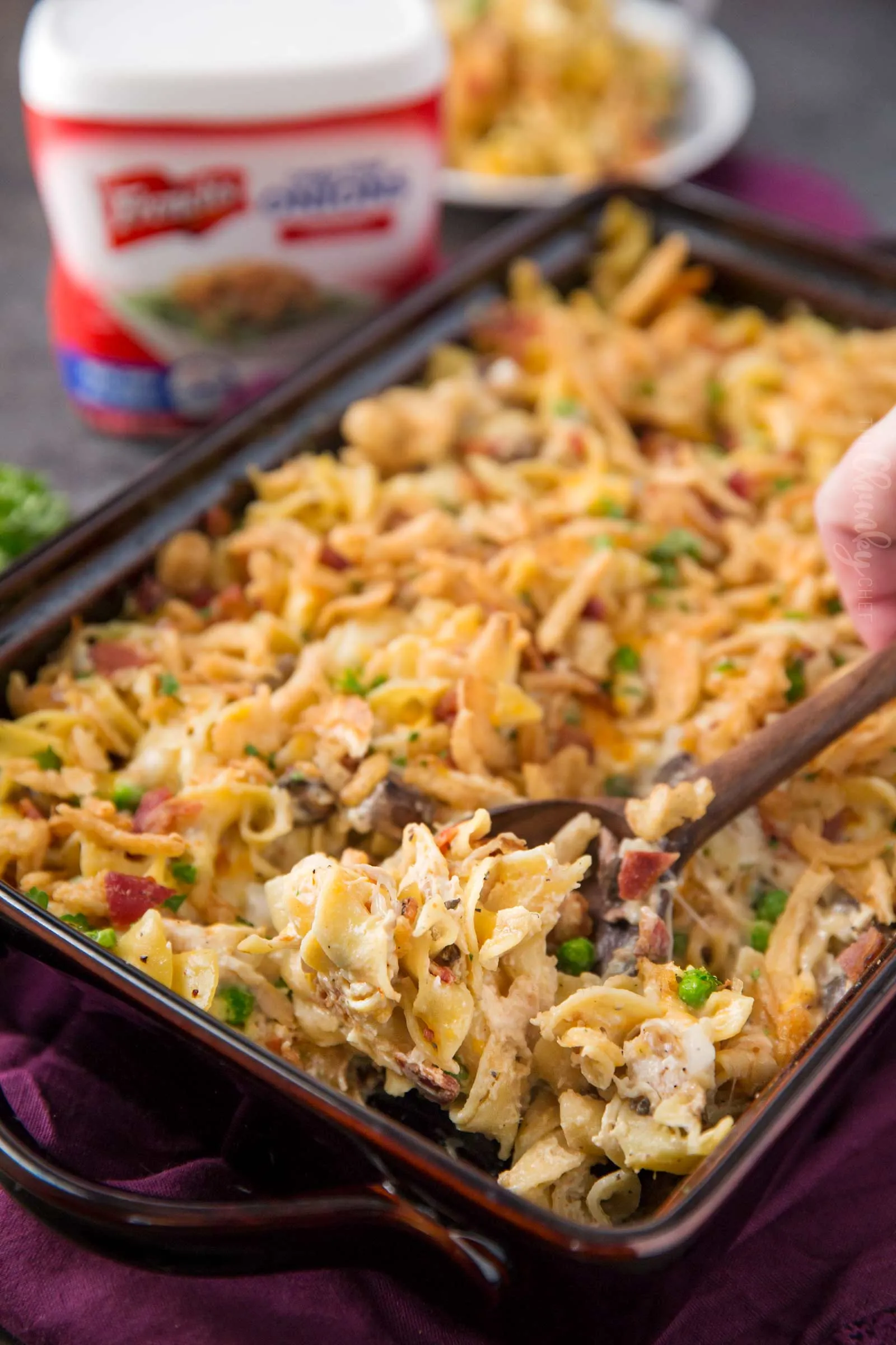 Cheesy Chicken Noodle Bake