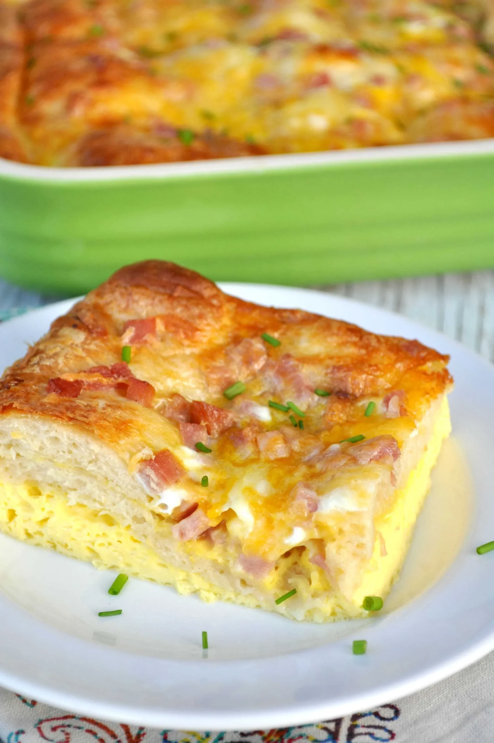 Cheesy Egg Crescent Roll Casserole