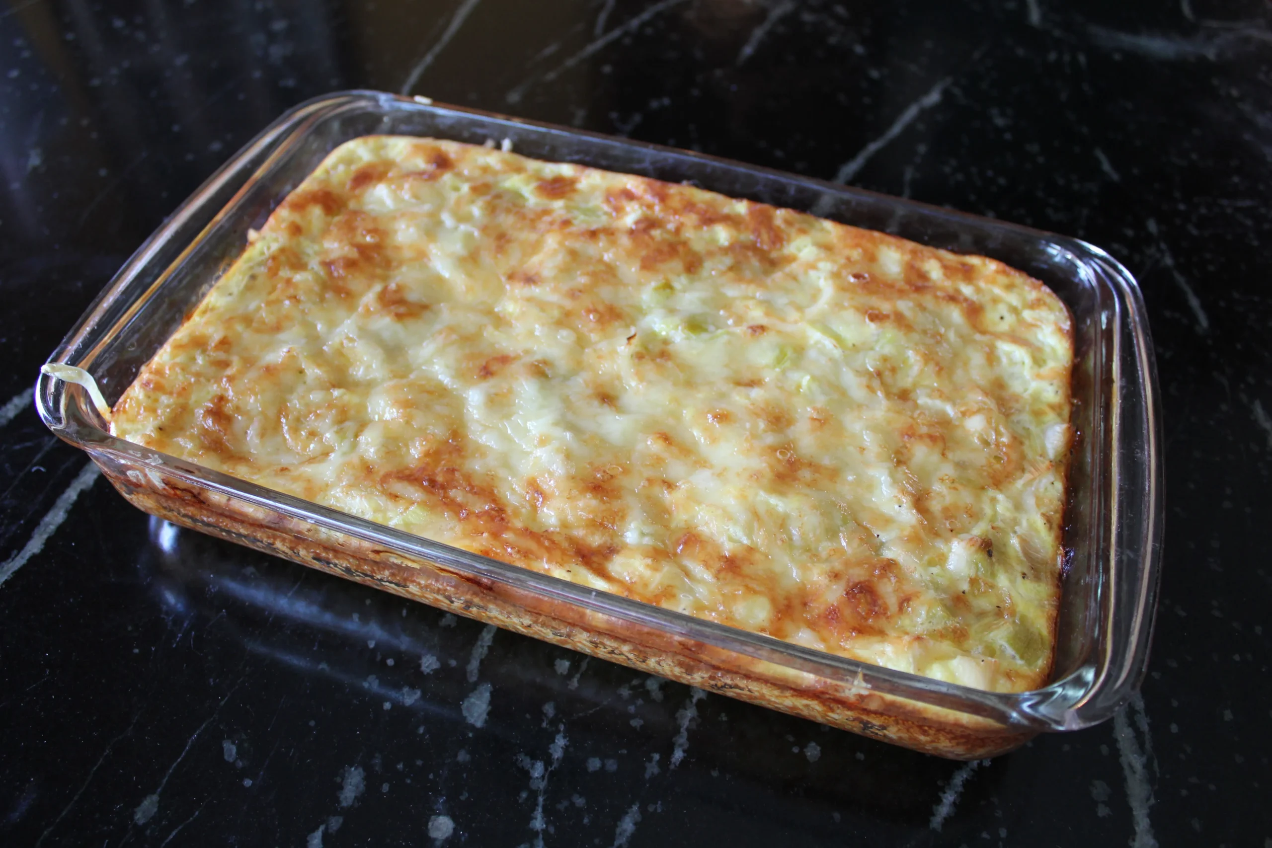 Cheesy Egg and Rice Bake