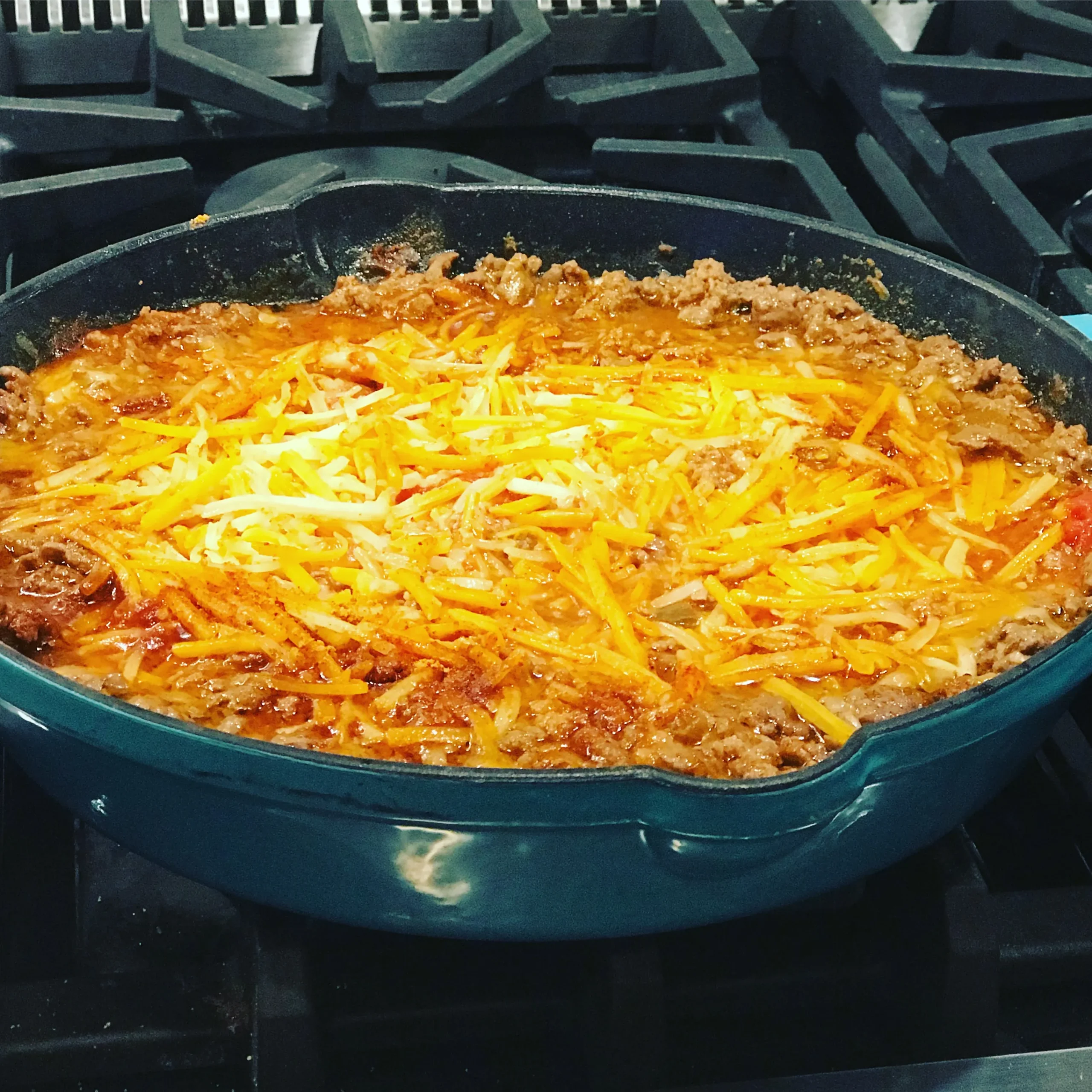 Cheesy Pots and Ground Beef Casserole