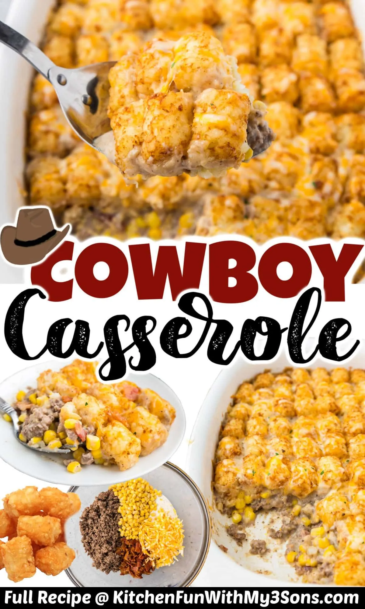 Cheesy Tater Tot Cowboy Casserole