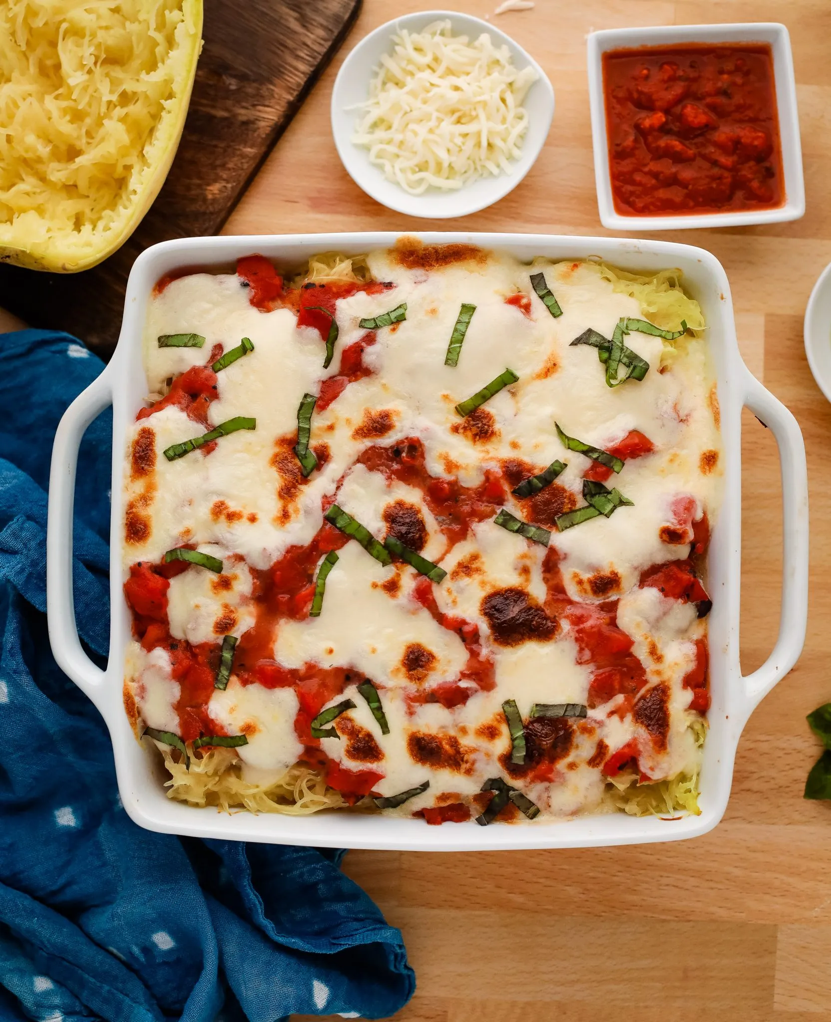 Cheesy Vegetarian Spaghetti Squash Lasagna