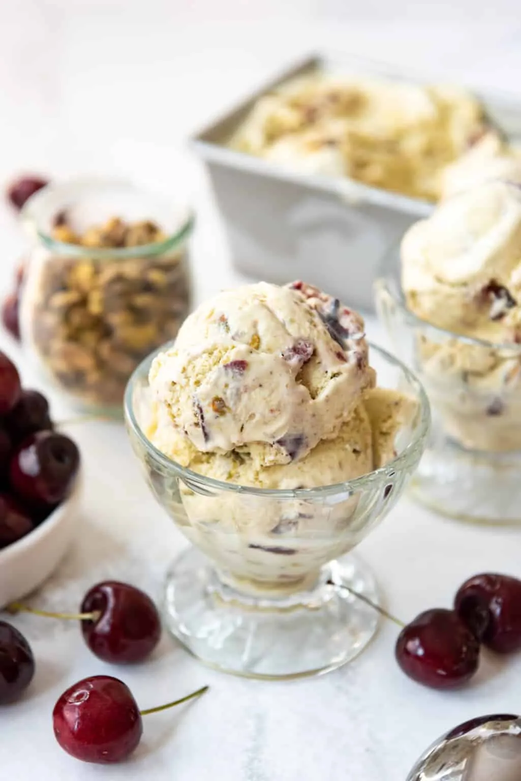 Cherry Pistachio Ice Cream