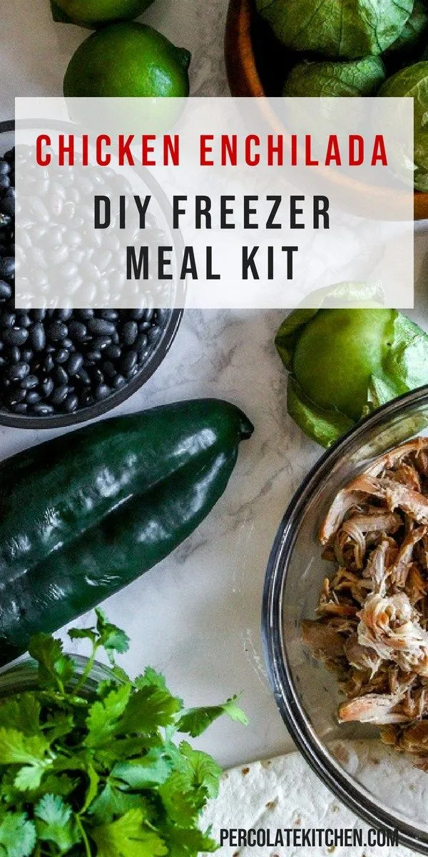 Chicken Black Bean Enchiladas Freezer Meal