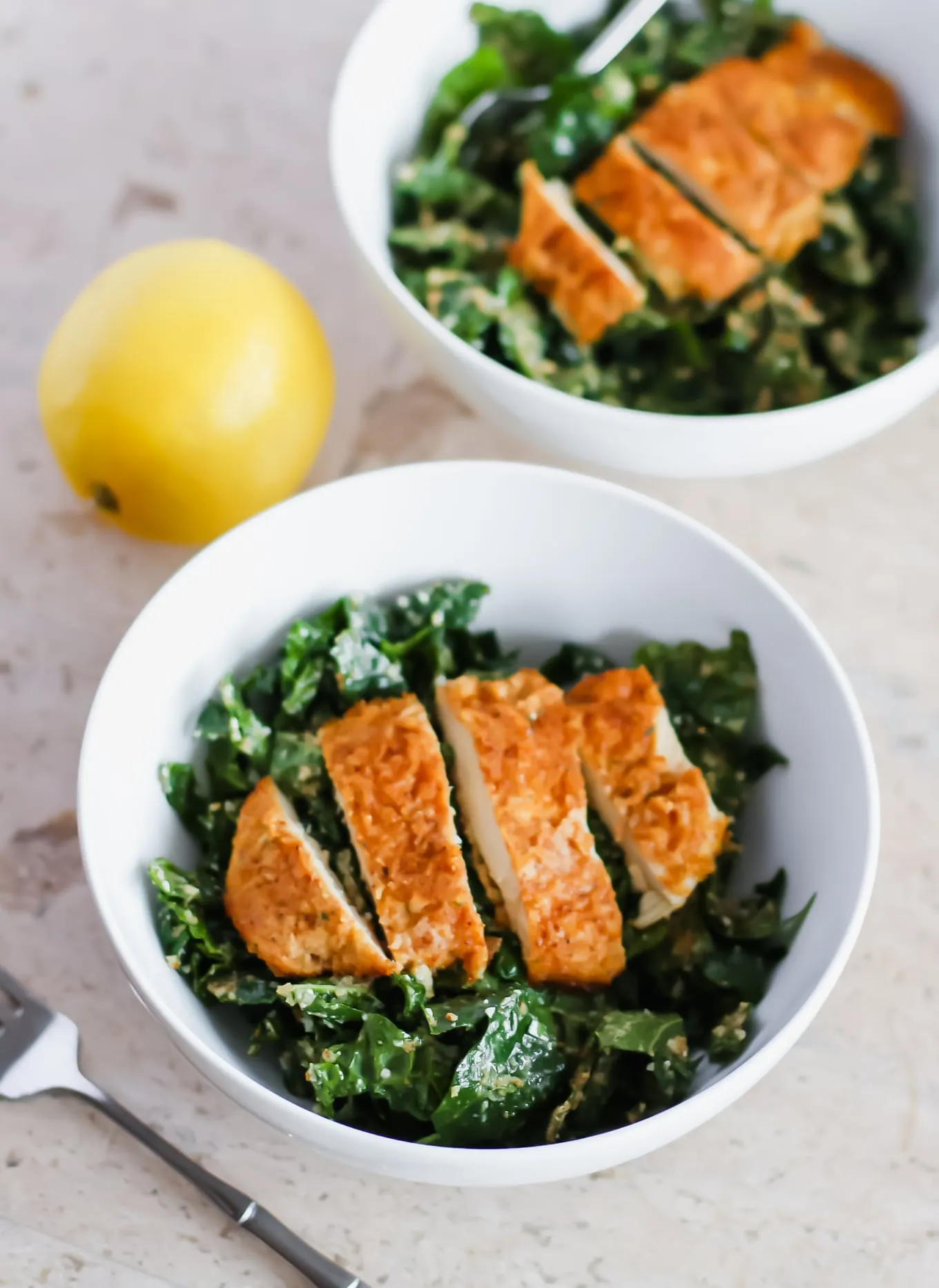 Chicken Caesar Kale Salad