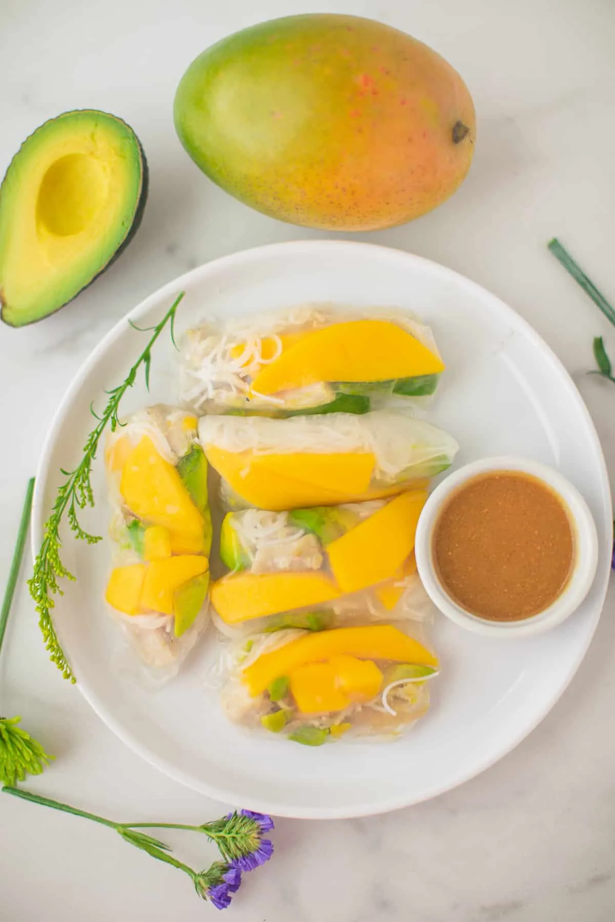 Chicken and Mango Summer Rolls